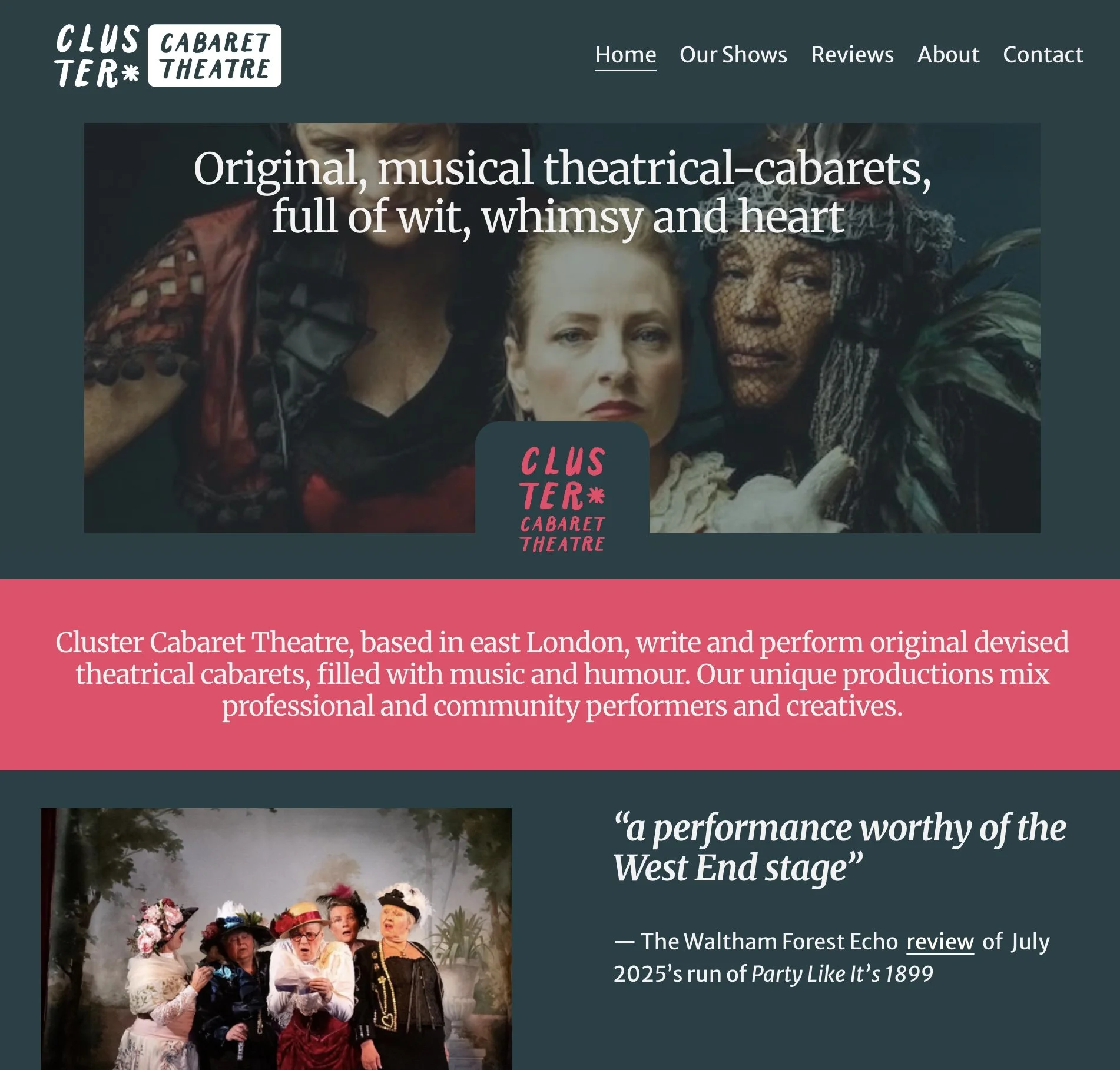 screencap of cluster web homepage.jpg