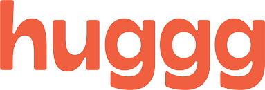 Huggg logo in orange text