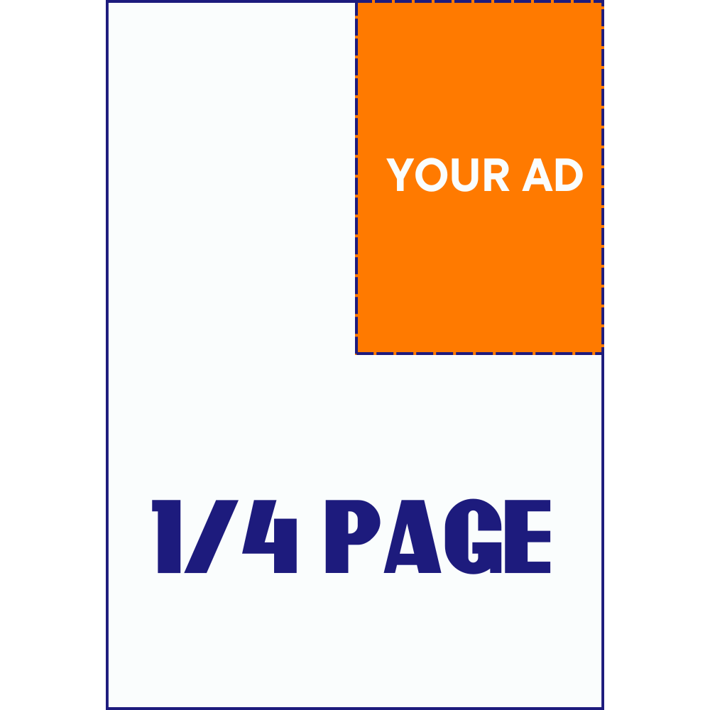 ¼ PAGE AD