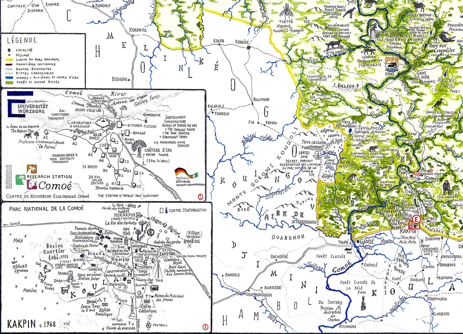Map of Comoé (La carte de la Comoé), 2019 — Your Site Title