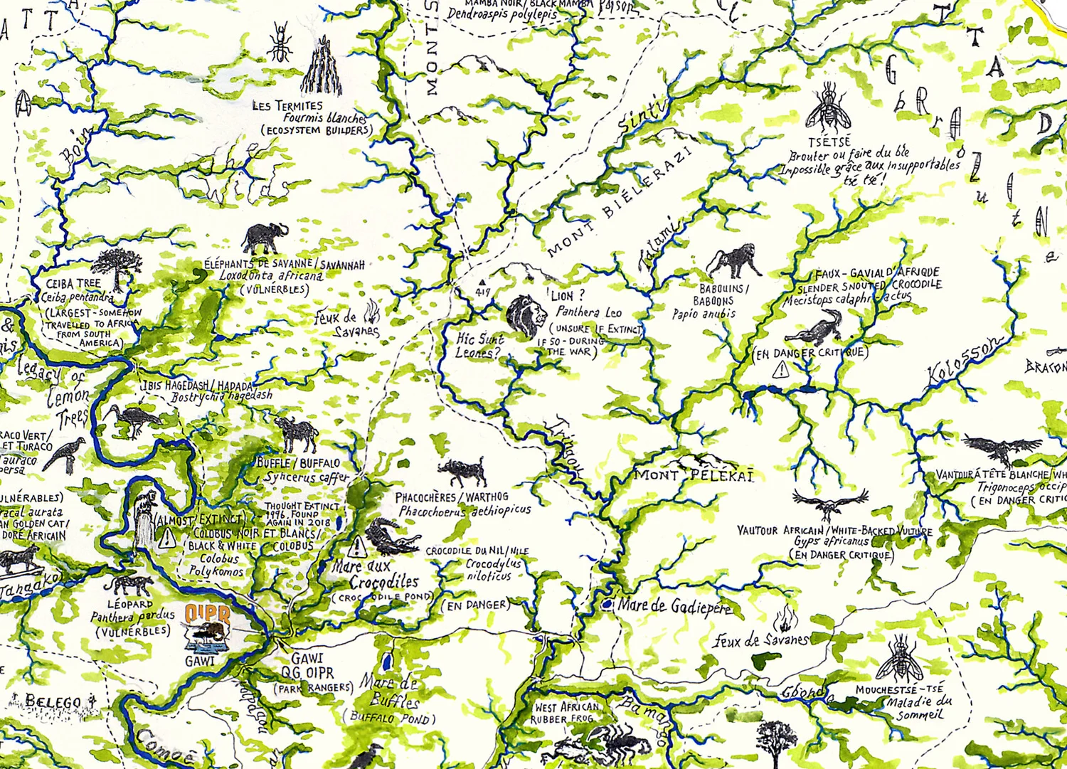 Map of Comoé (La carte de la Comoé), 2019 — Your Site Title