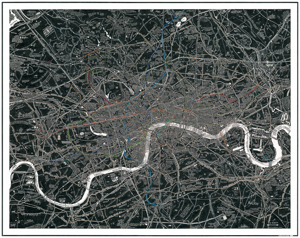 I gathered the data from many sources - books, websites, archives (including TFL), urban explorer sites like Silent UK, Place Hacking and Sewermans’ blogs, Also through contacts, and making occasional journeys below the ground myself. I tip my hat t