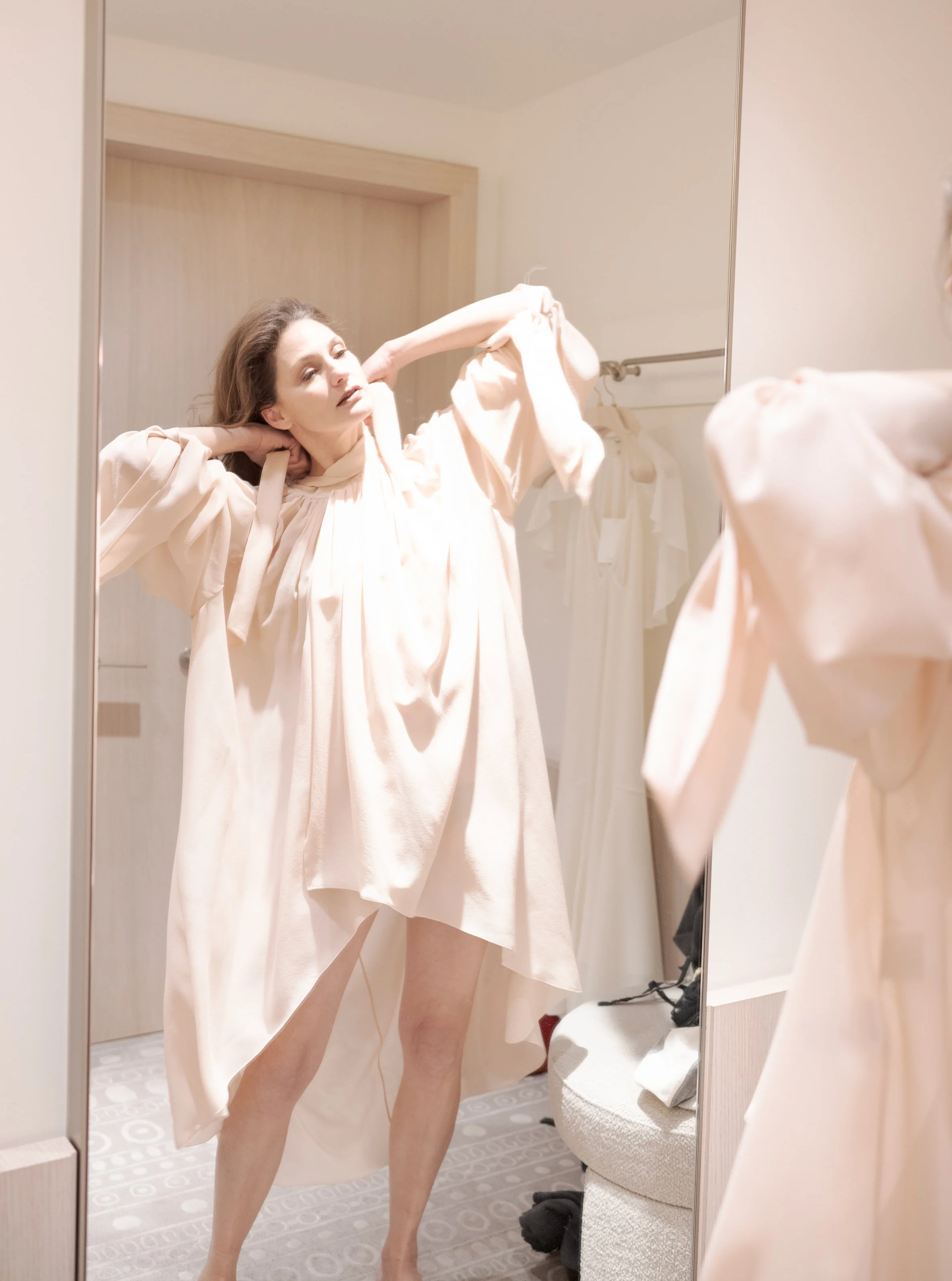 Department store fitting rooms. Christèle Cervelle & Vincent Bergerat. https://www.cervellebergerat.com/