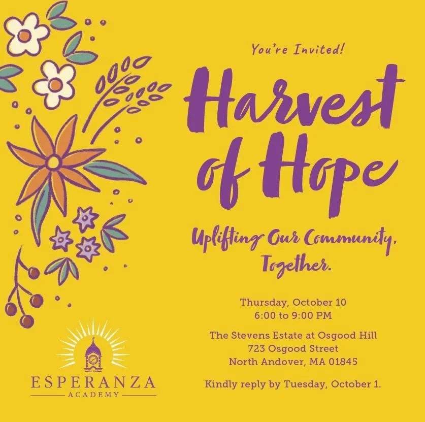 Esperanza Academy's Annual Fall Dinner and Silent Auction is less than a month away! Did you get your tickets yet? Join us for an unforgettable night filled with delicious food, heartwarming student performances, and an exciting silent auction featur