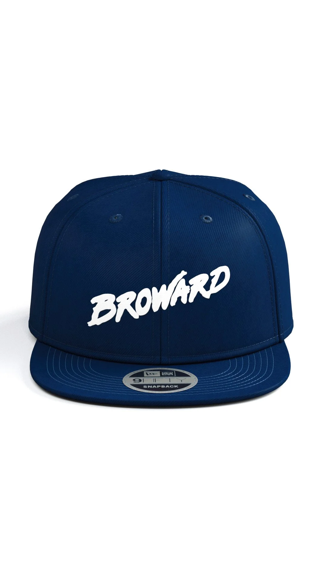 Flat Bill Snapback Cap (Broward Deep Navy)