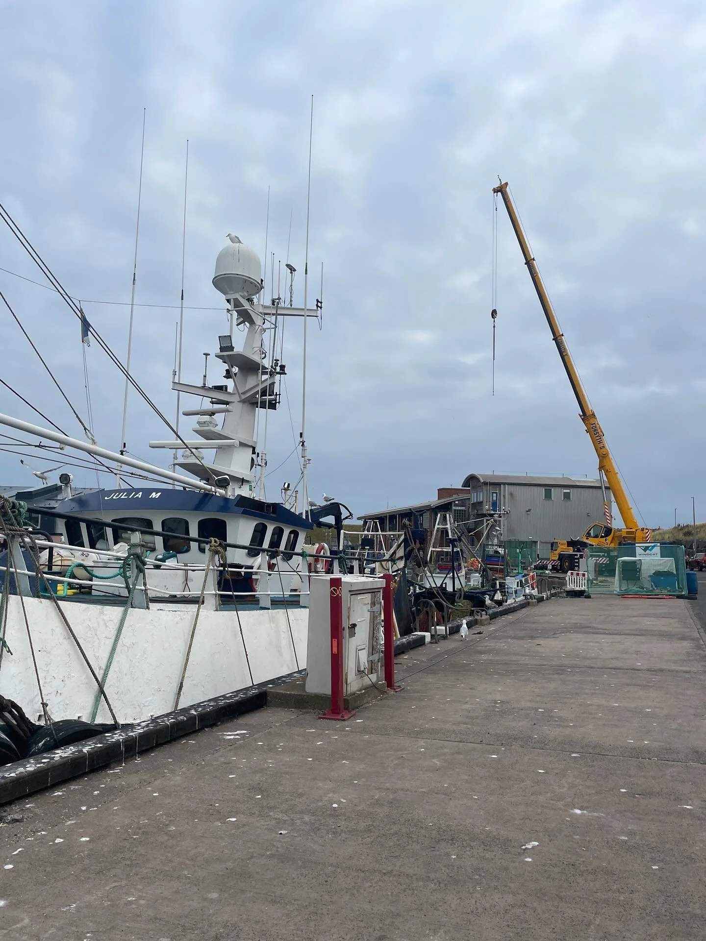 Good to be back in Eyemouth&hellip; this time for the retrofit of the old Icehouse.  Last year we secured planing for transforming the harbours old icehouse into an office space. We are are excited about collaborating with the Eyemouth Harbour Trust 