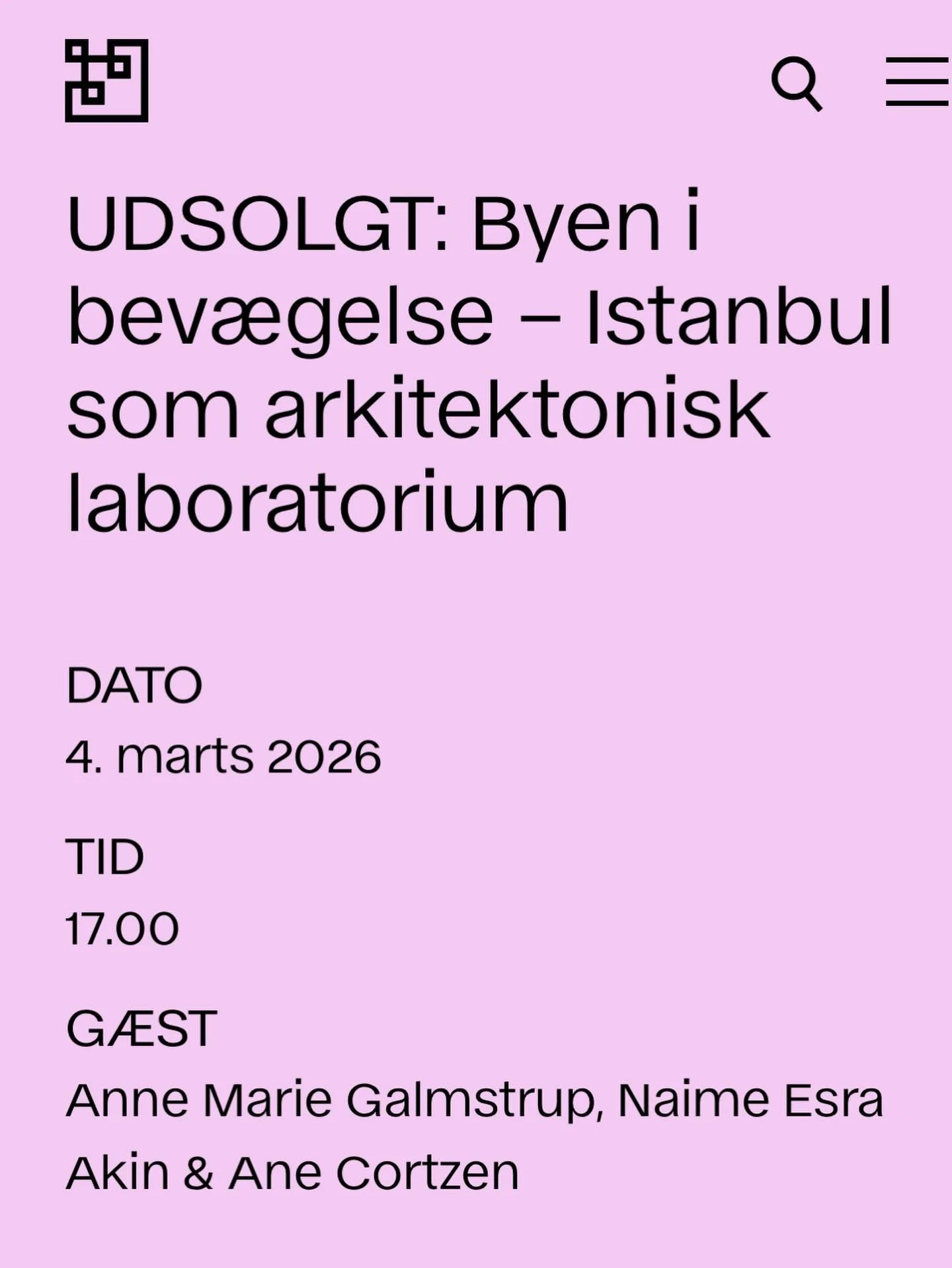 Looking forward to this weeks talk at Davids Samling in Copenhagen together with Naime and Ane 

@thedavidcollection_

https://www.davidmus.dk/davids-bazar/udsolgt-byen-i-bevaegelse-istanbul-som-arkitektonisk-laboratorium