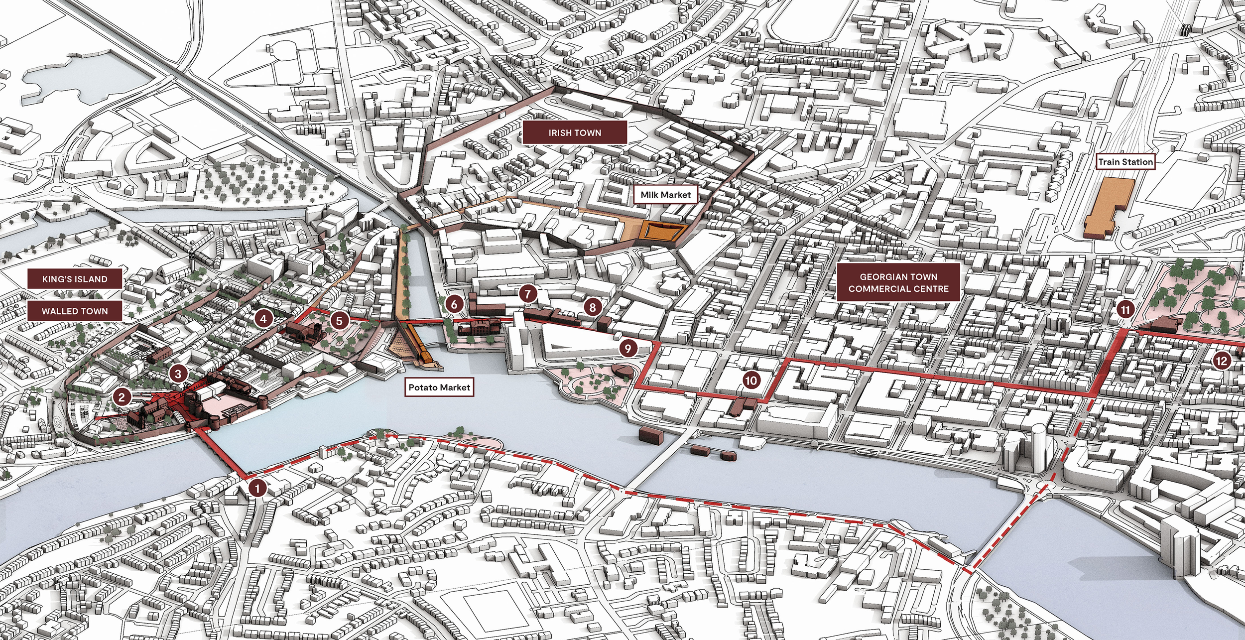 Galmstrup Limerick Walled Town Masterplan_196_Culture / Museum / Heritage / Community / Exhibition - Masterplan