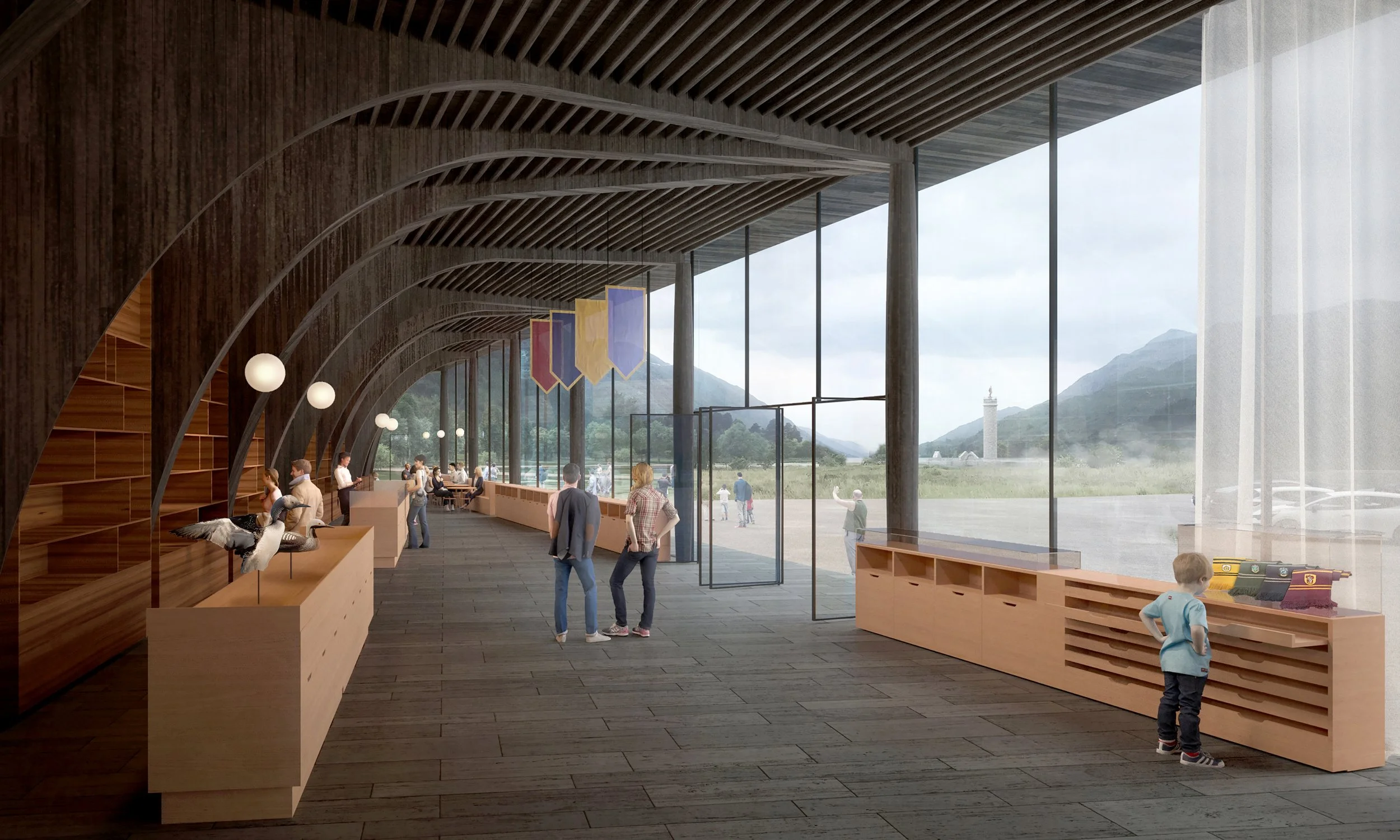 Galmstrup_ Glenfinnan Visitor Centre_110_Culture / Museum / Heritage / Community / Exhibition – Materiality / Sustainable