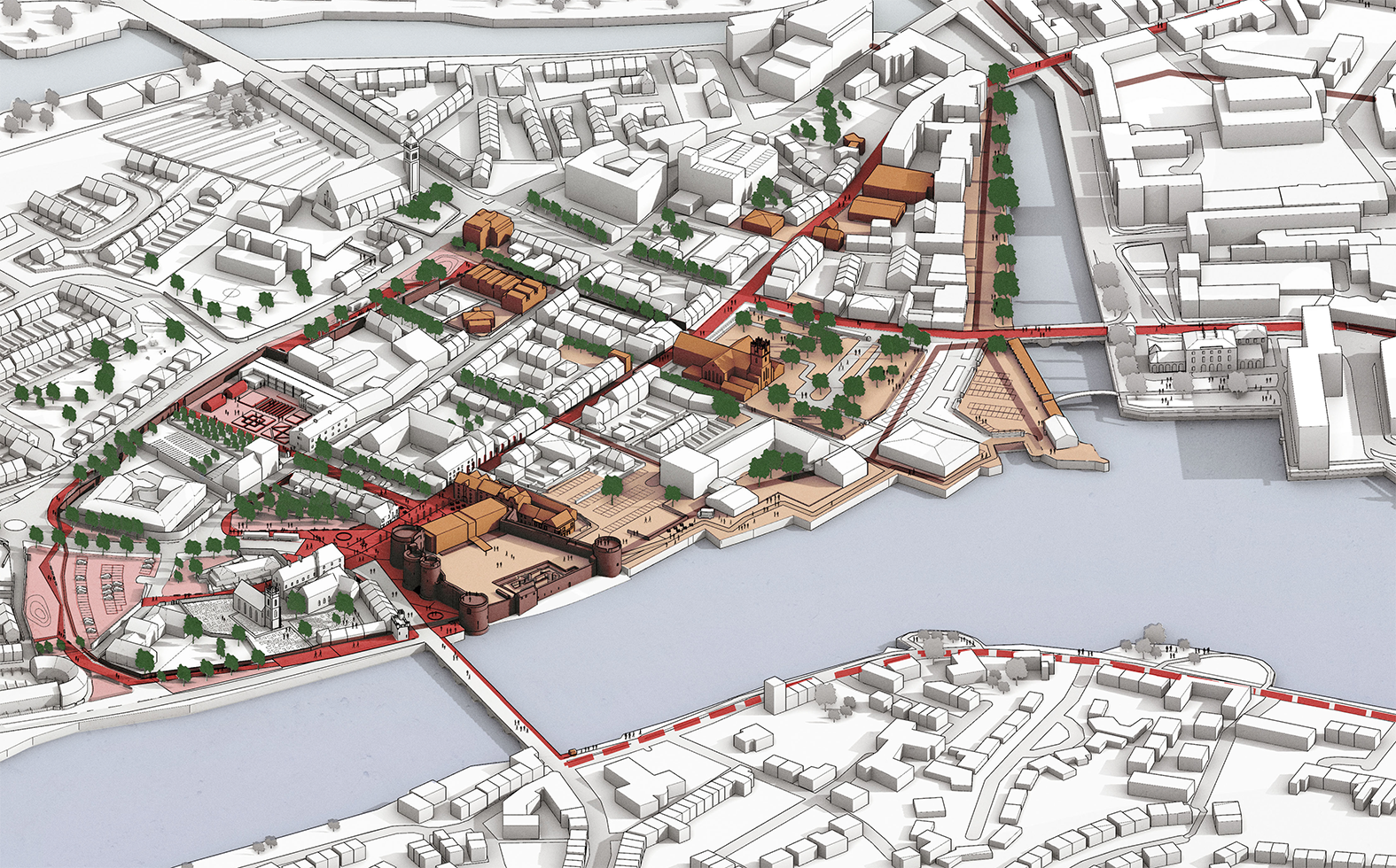 Galmstrup Limerick Walled Town Masterplan_191_Culture / Museum / Heritage / Community / Exhibition - Masterplan
