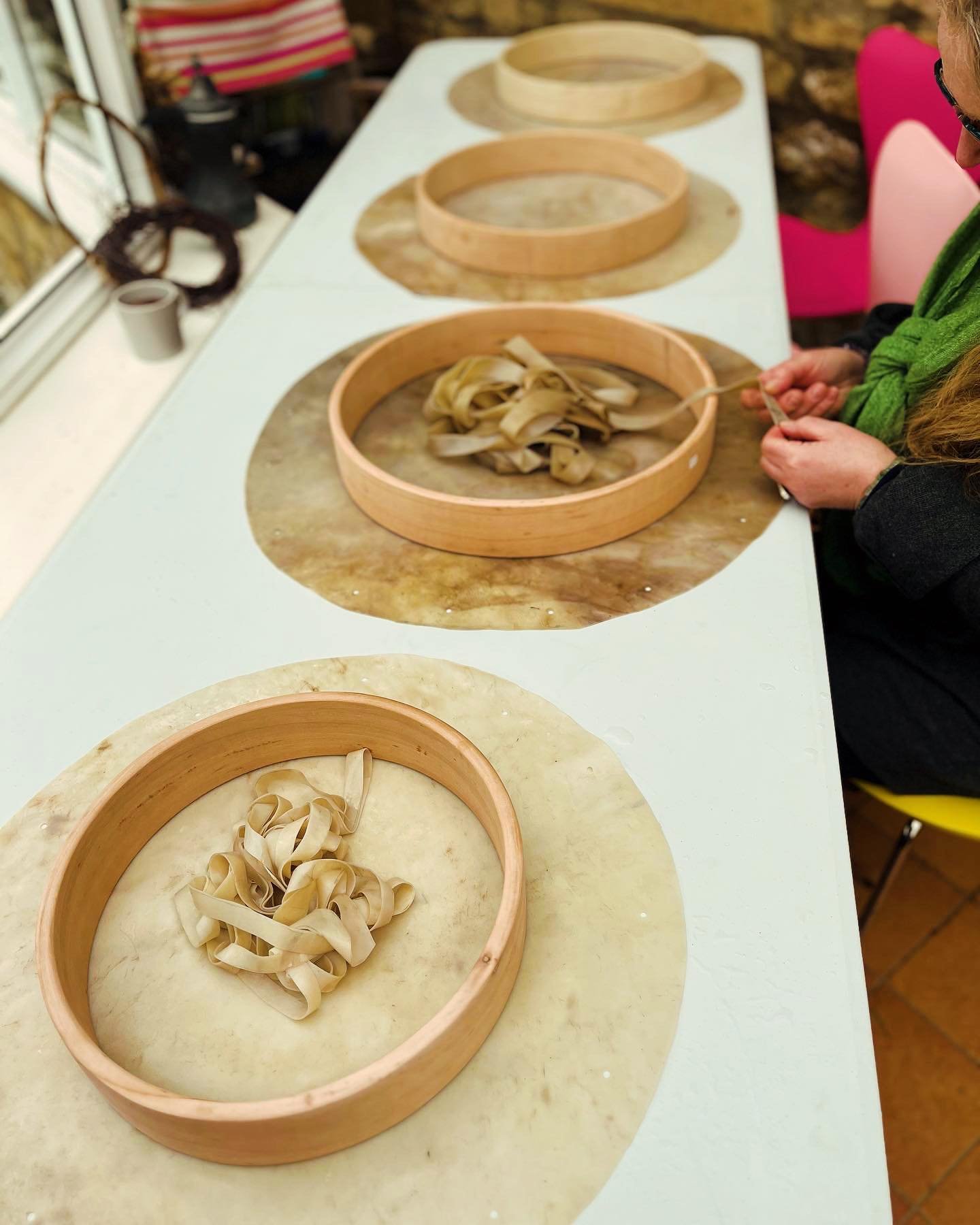 Day 2 of Sacred Drum Making Weekend - Birthing

What a day! What an honour to midwife these wonderful women as they birthed their drums.

We had tears, grunts, laughter, tenderness and fierceness.

It was earthy, visceral, intuitive, physical and anc