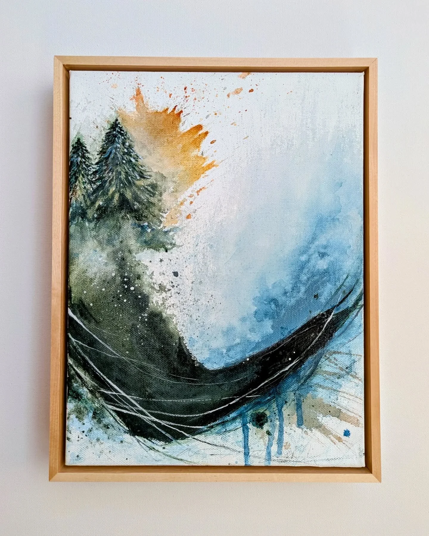 I'm trying something new and feeling excited about it! I'm starting to bring in some more representational elements into my abstract work and am discovering that I really love the challenge.

What are your thoughts? Love it, or prefer to keep the two