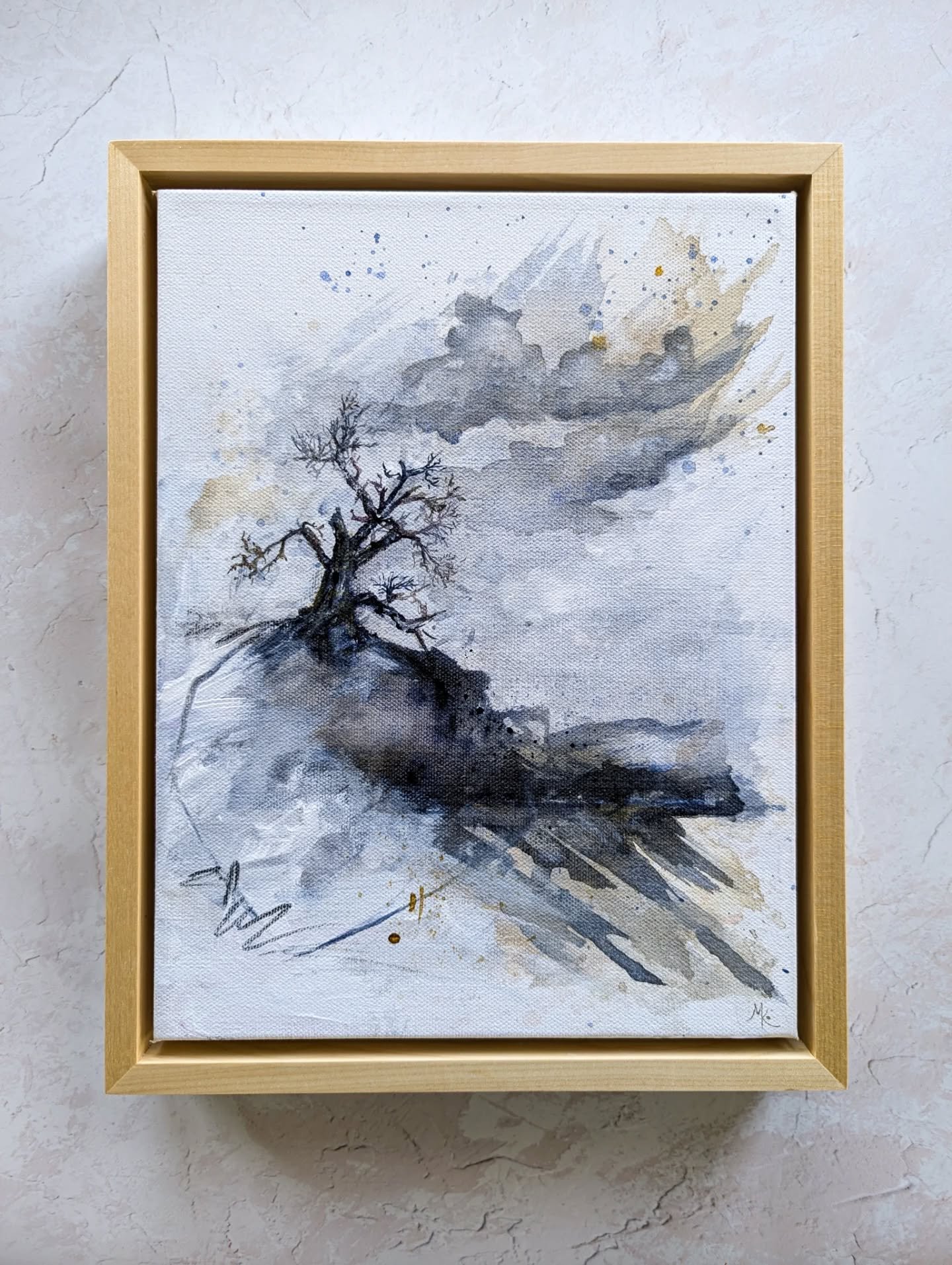 This moody painting of an old cottonwood tree will be part of a small works show opening November 28th in Santa Fe. If you're in the area, make sure to check out the gallery @divine_west_santa_fe. There's a wonderful mix of artistic styles and all wo