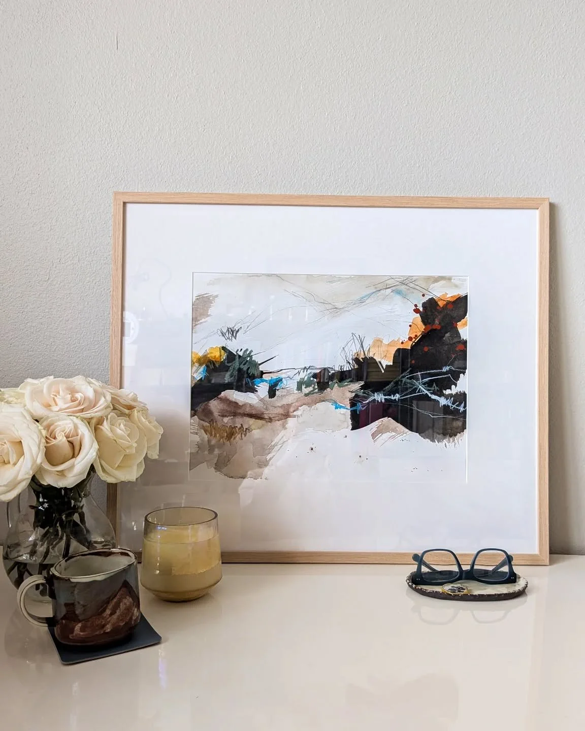 This beauty is one of my favorites. I currently have it in my studio, but it's available for purchase on my website. I'd be kind of sad to see it go though 😊

#abstractlandscape #abstractpainting #contemporarylandscapepainting