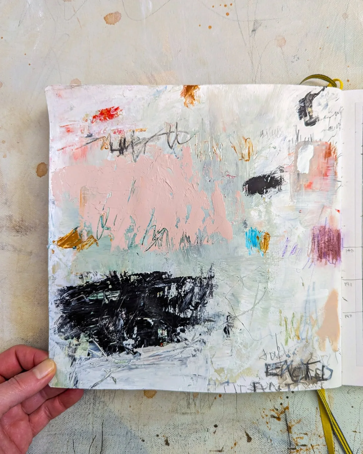 Just an art journal page today 

#artjournal #abstractart #abstractartist