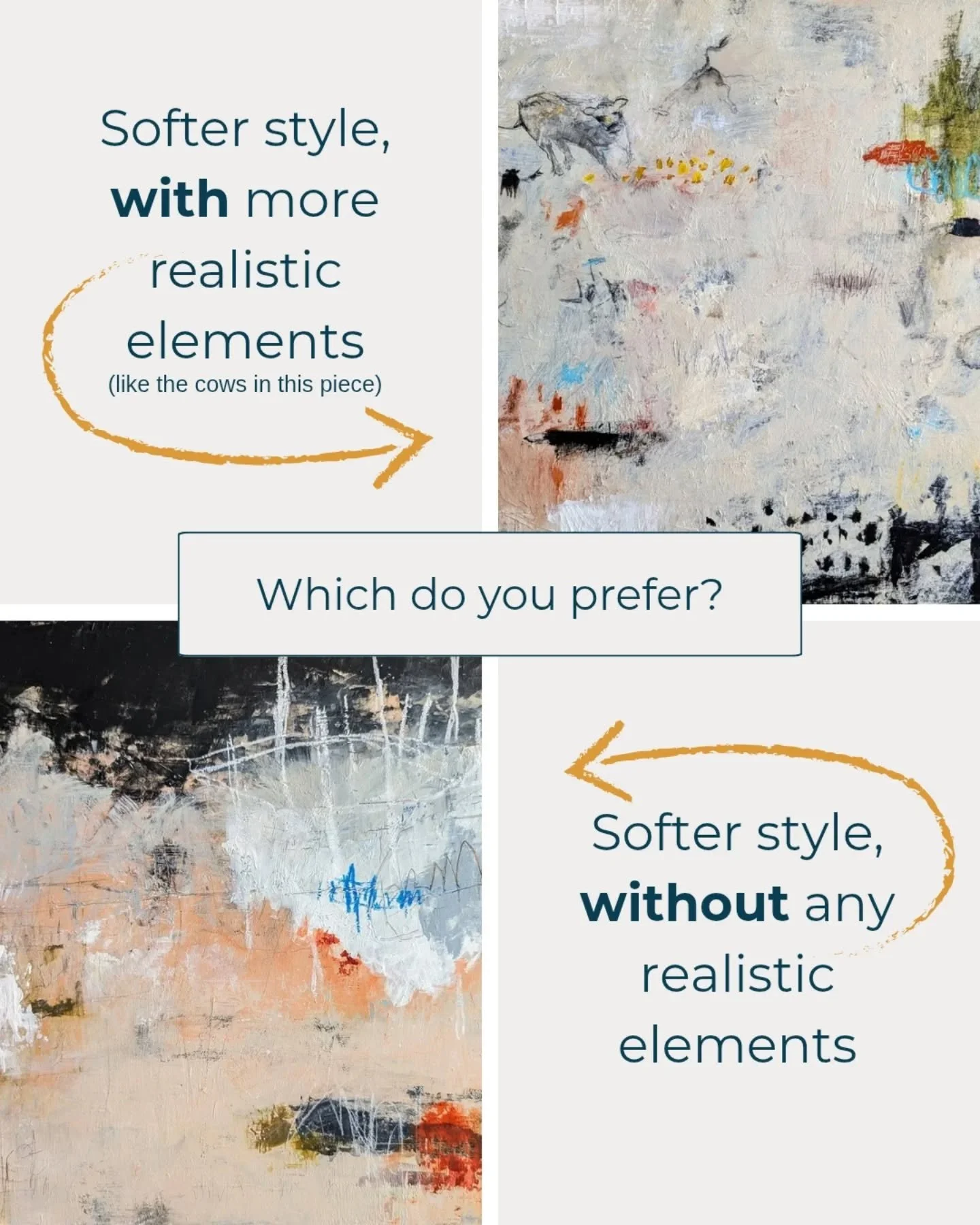 For those that prefer my softer, more subtle art, I have another question for you. Please leave your thoughts in the comments or go vote on the poll in my Stories. Thank you!