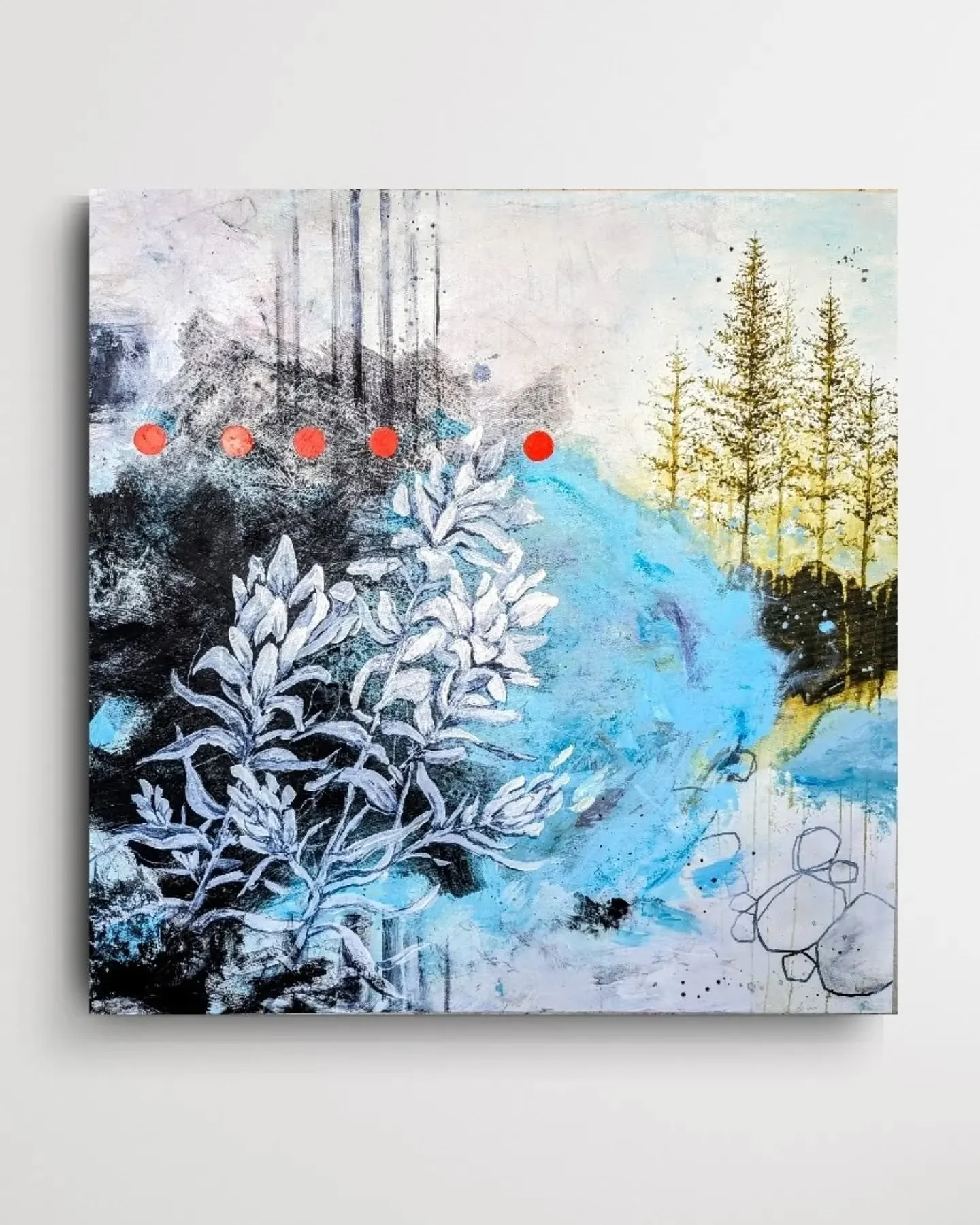 I'm getting a collection of paintings ready to take to Divine West Gallery in Santa Fe in a couple of weeks. It's always a bittersweet feeling when I wrap up a collection. Part of me feels really good about making a cohesive body of work, and another
