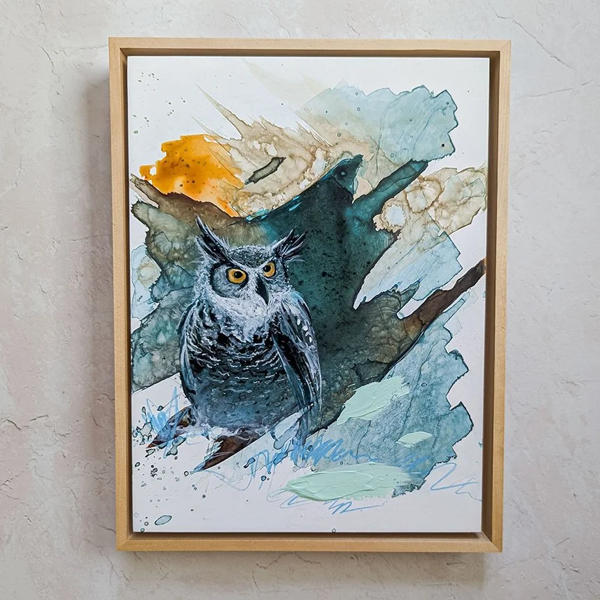 Wise or Wily? 12 x 9 (framed)