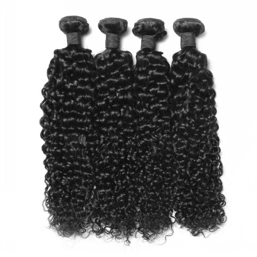 Brazilian deep curly Deep Wave Bundles Human Hair 16 Inch Brazilian 100  main image 4