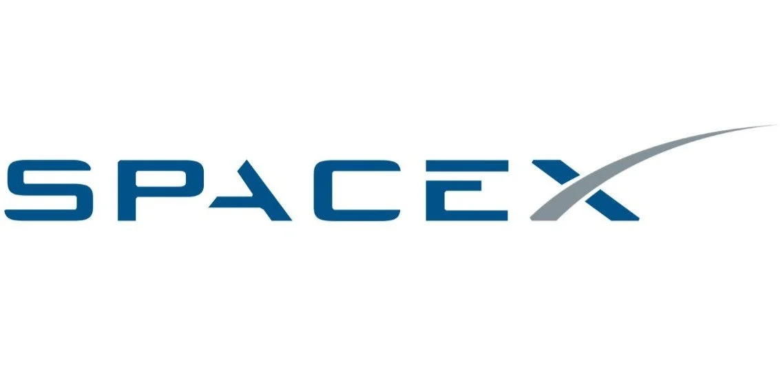 A logo of SpaceX which hired With Ink for poetry at a holiday company party.