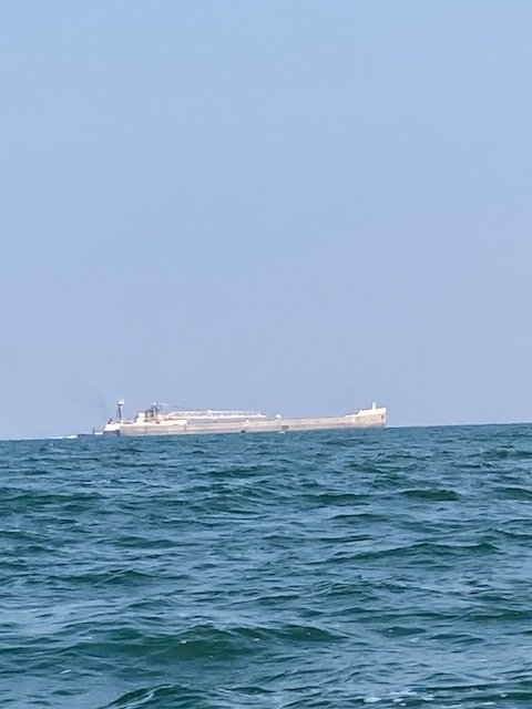 Tanker leaving Bay City