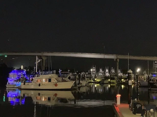 Marina-side dinner on the last evening