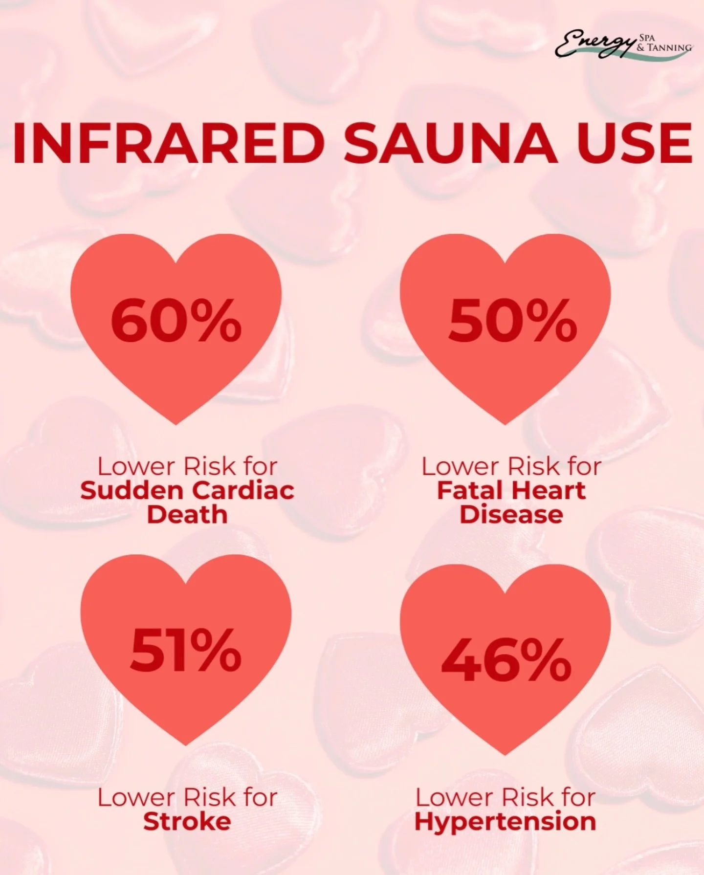Turn up the heat &mdash; your heart will thank you. ❤️

Consistent infrared sessions aren&rsquo;t just relaxing&hellip; they&rsquo;re an investment in long-term health.
Sweat now, support your future later.
