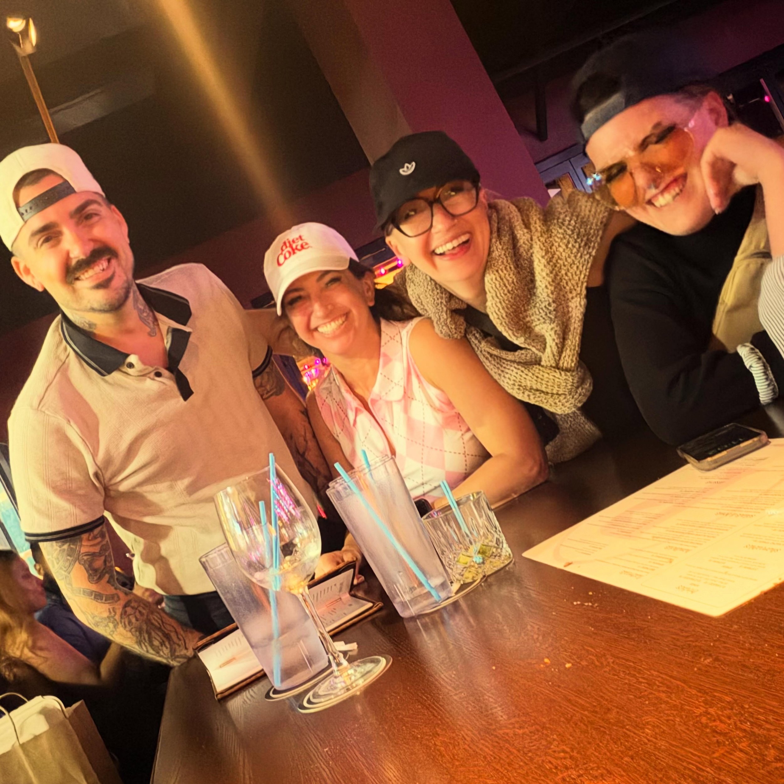 The gang goes golfing. 
5/30/26
Location: putt shack 
Theme: golf ⛳️ 
Unfortunately Cami couldn&rsquo;t join us for this one. We hope she&rsquo;s healing quickly ❤️&zwj;🩹 and can join us for the next!