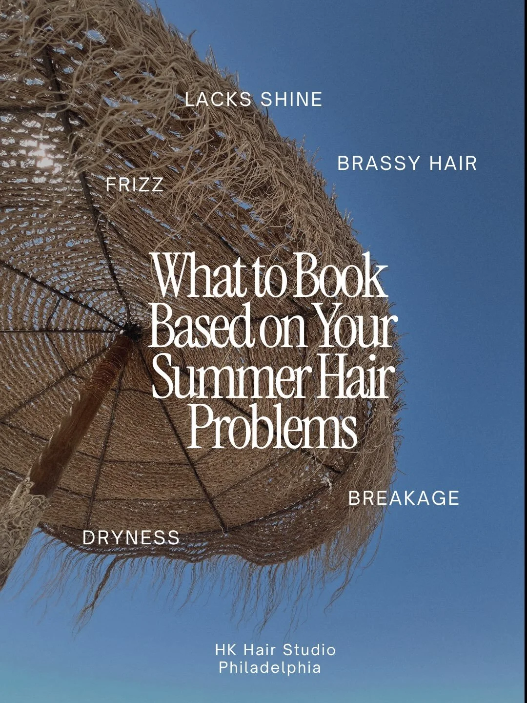 Not sure what your hair needs right now?

You&rsquo;re not alone.

Most people know something feels different about their hair in summer, but they&rsquo;re not always sure which service will actually help.

Whether you&rsquo;re dealing with:
 &bull; 