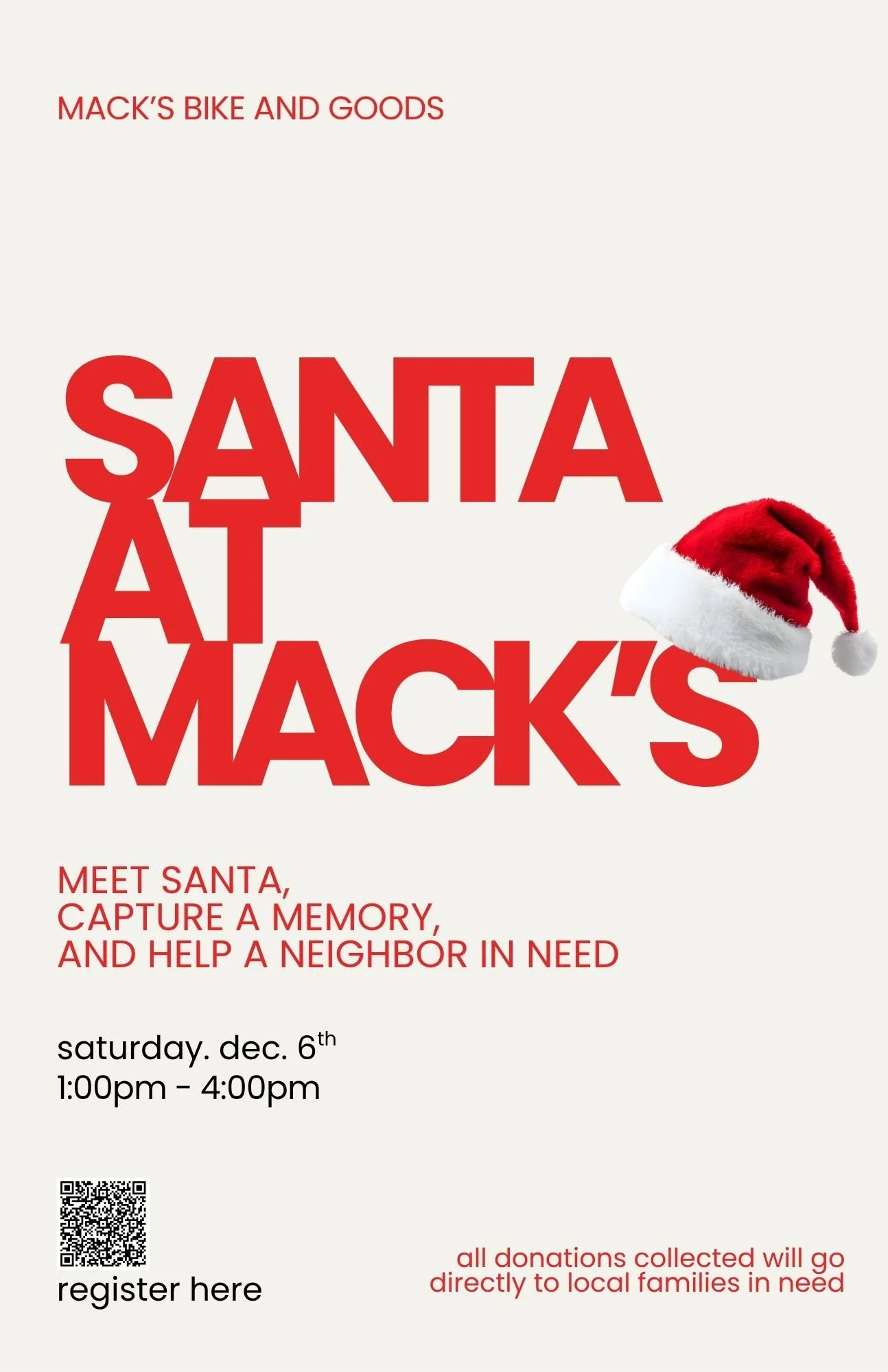Photos with Santa + Community Giveback Afternoon