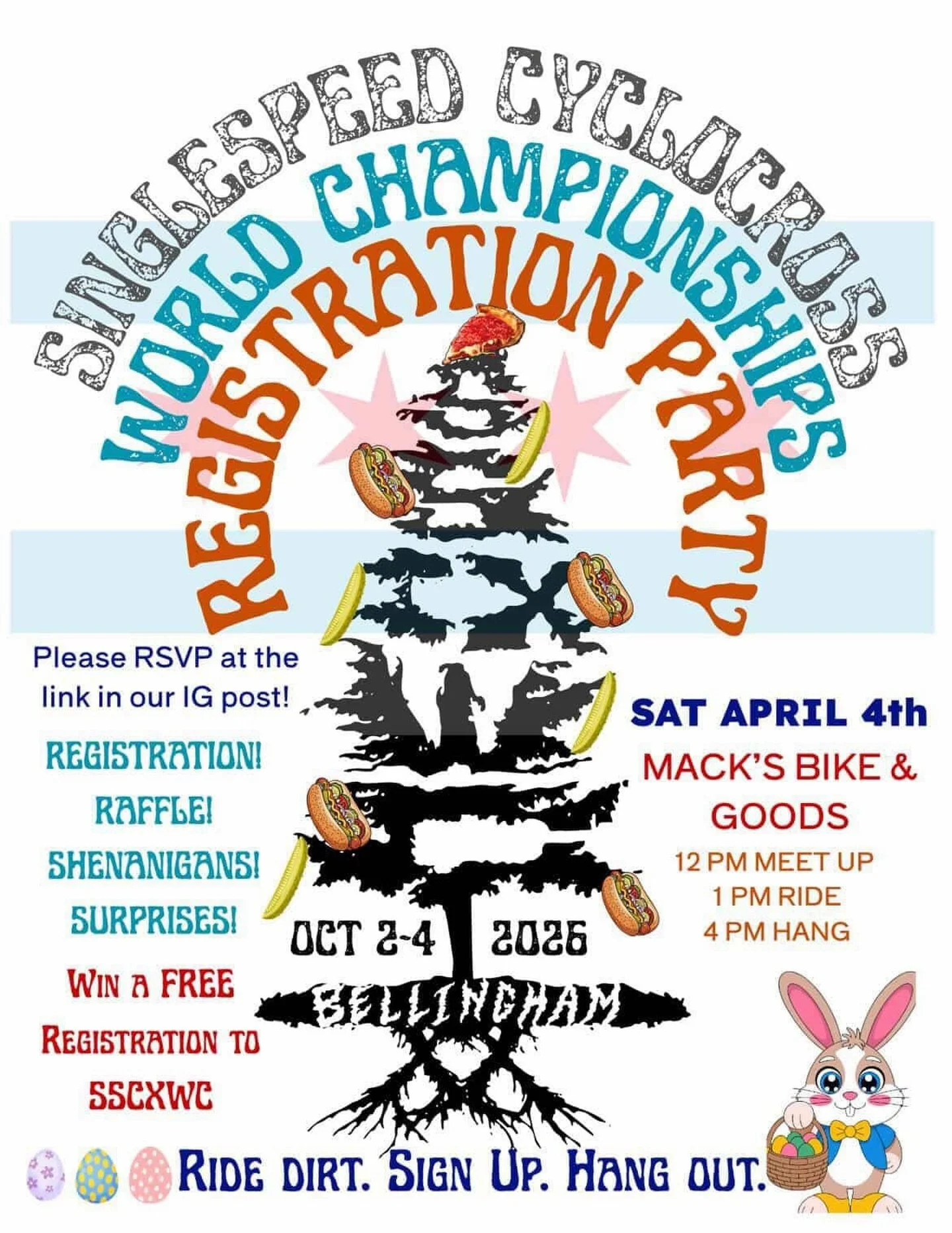 Our friends are hosting an event for single speed cyclocross world championships! 

Come ride then hang and maybe win rad stuff! 

Link to RSVP in bio!