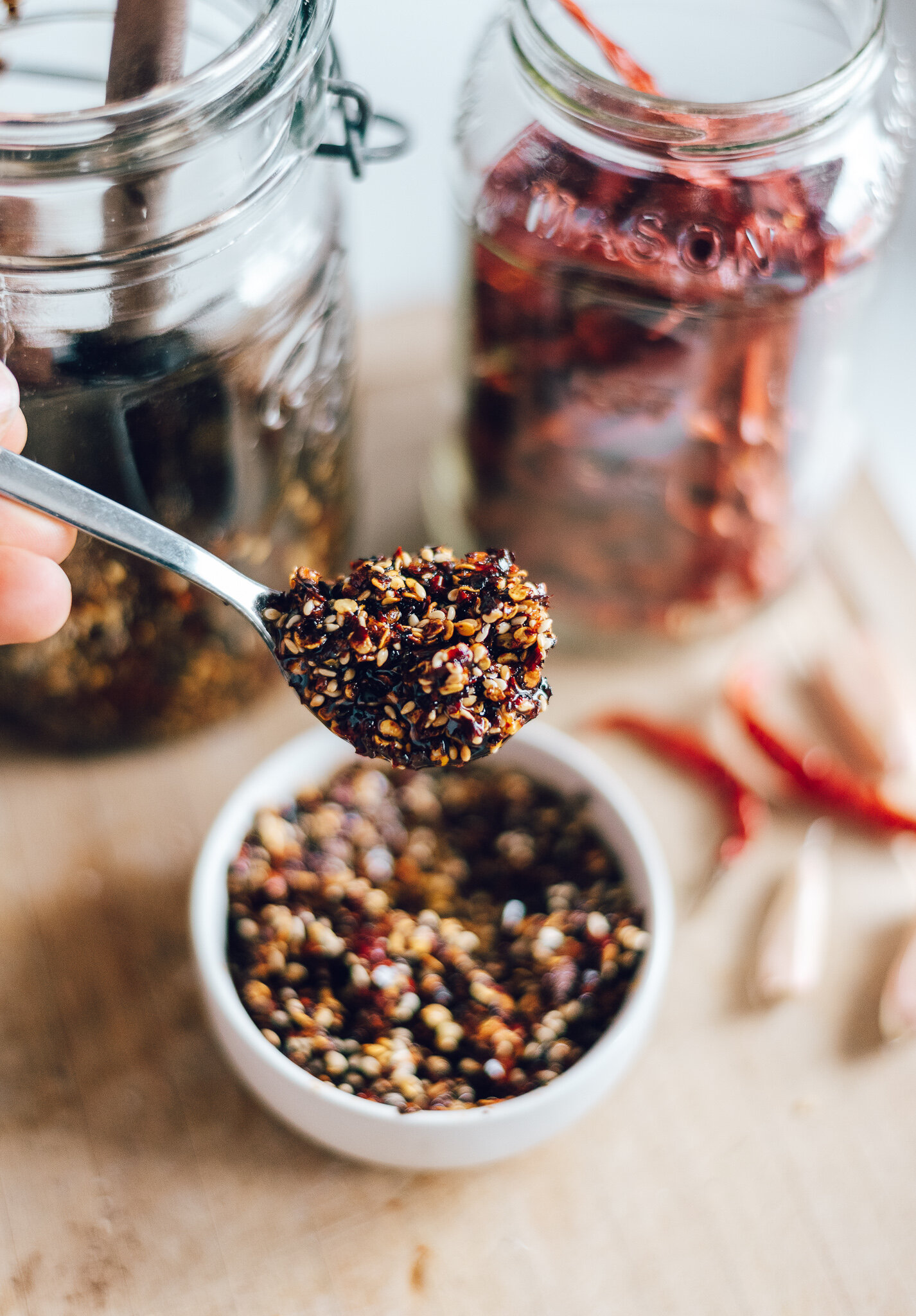SALSA DE CHILE DE ARBOL CON ACEITE — THE VEDGETALK PODCAST