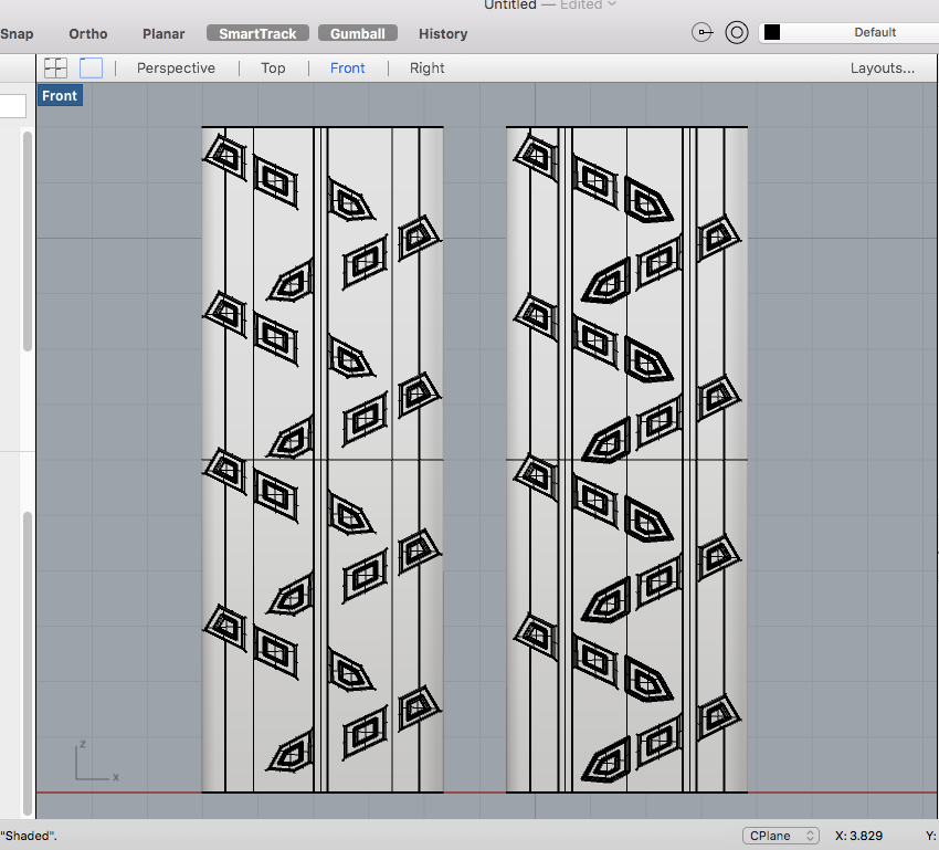 CAD tread designs