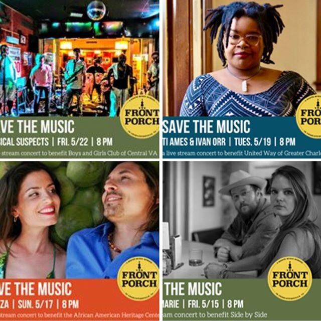 Have you heard about The Front Porch's Save the Music series? Every Tuesday, Thursday and Sunday (through July) at 8pm EST, we will live-stream an artist/band from The Front Porch&rsquo;s venue. Tune in on The Front Porch&rsquo;s Facebook or YouTube 