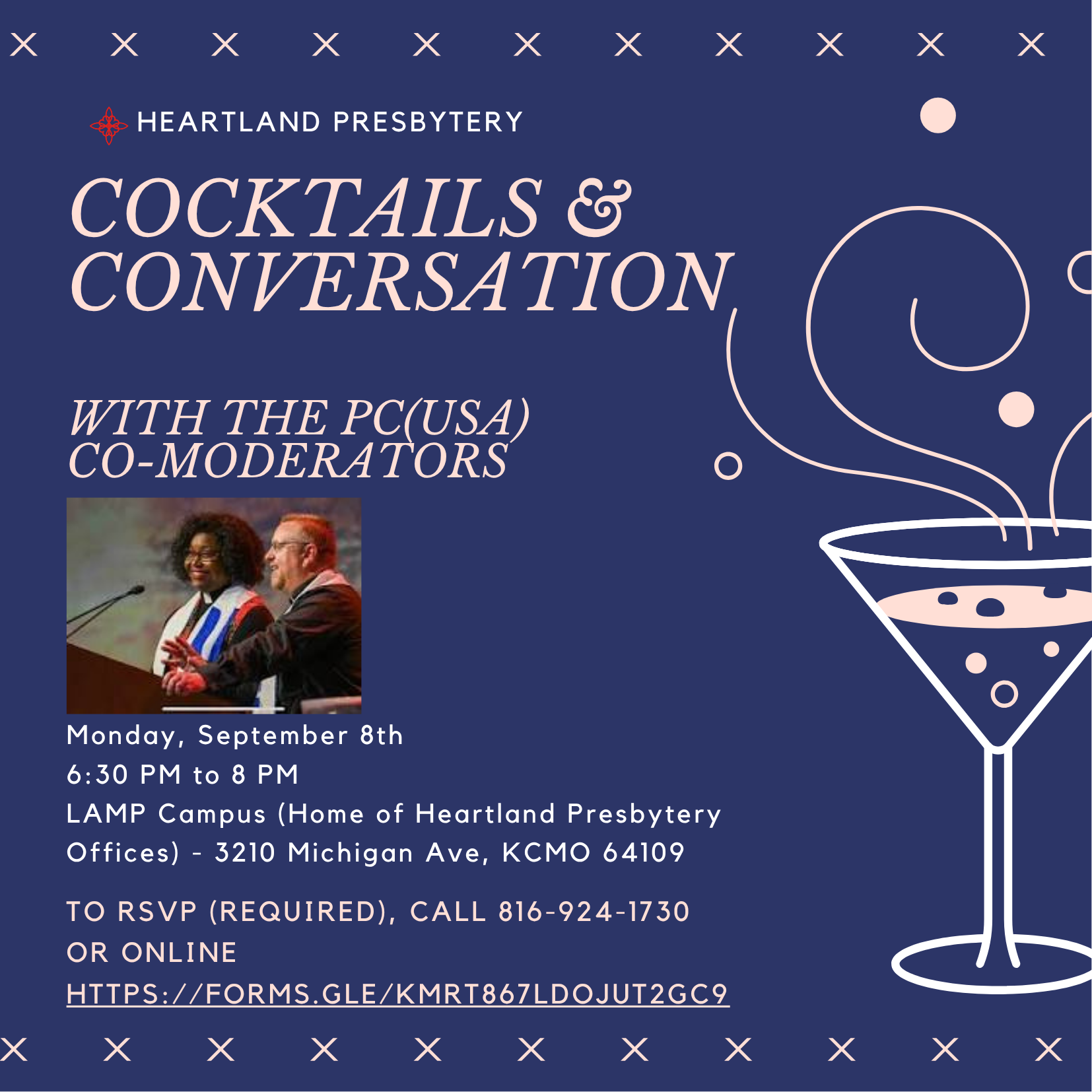 Cocktails and Conversation with PC(USA Co-Moderators)