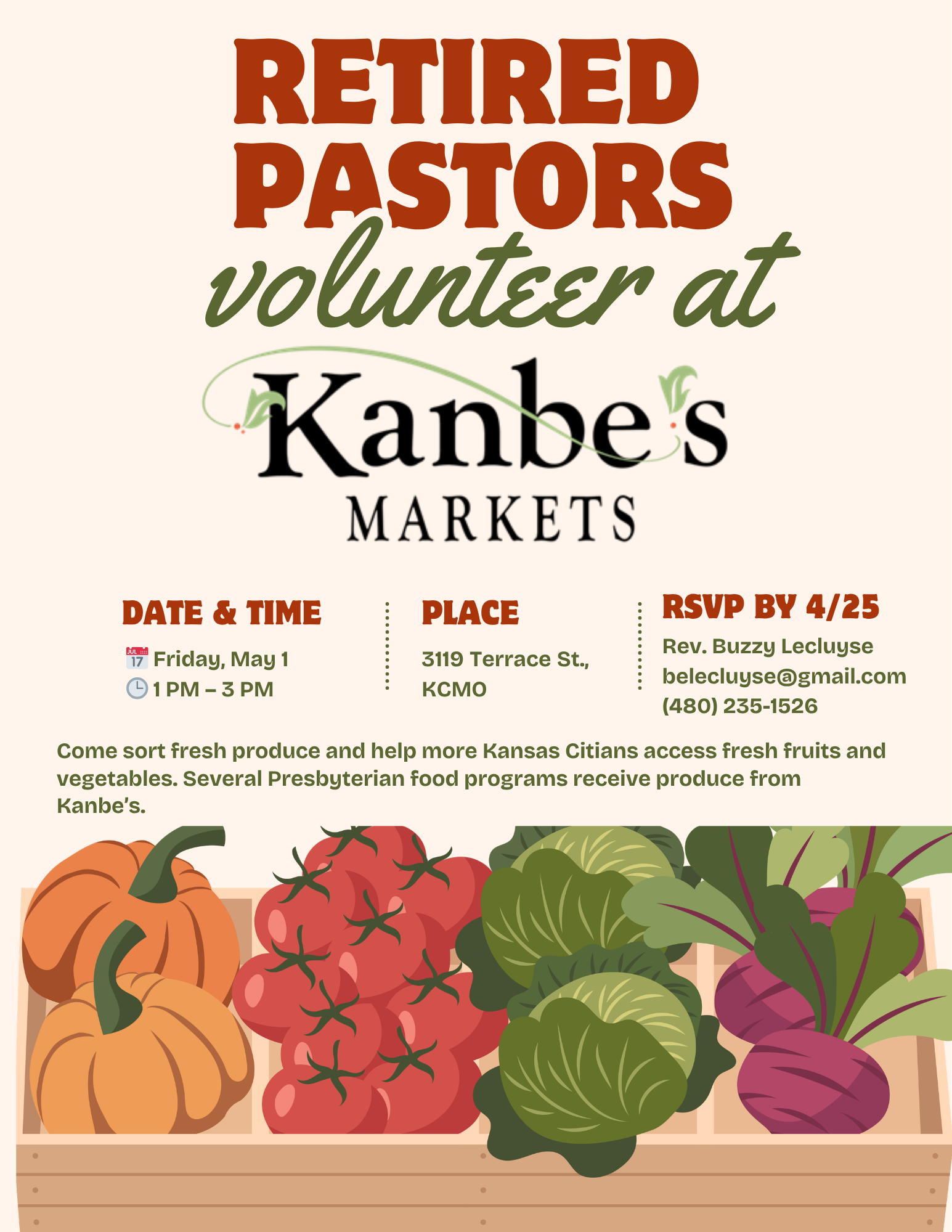 Retired Pastors Kanbe's Markets May 1 flyer.png