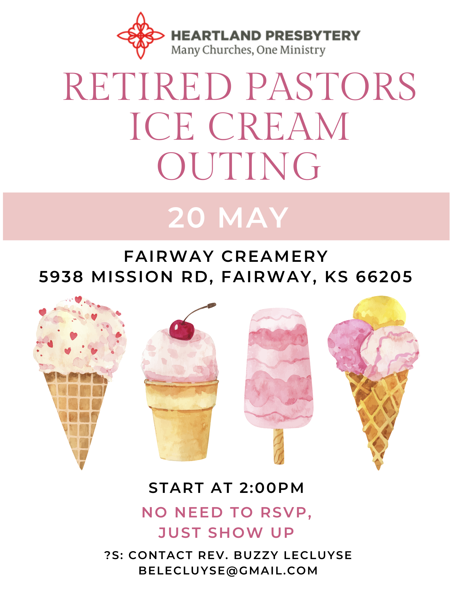 Retired Pastors Ice Cream Outing