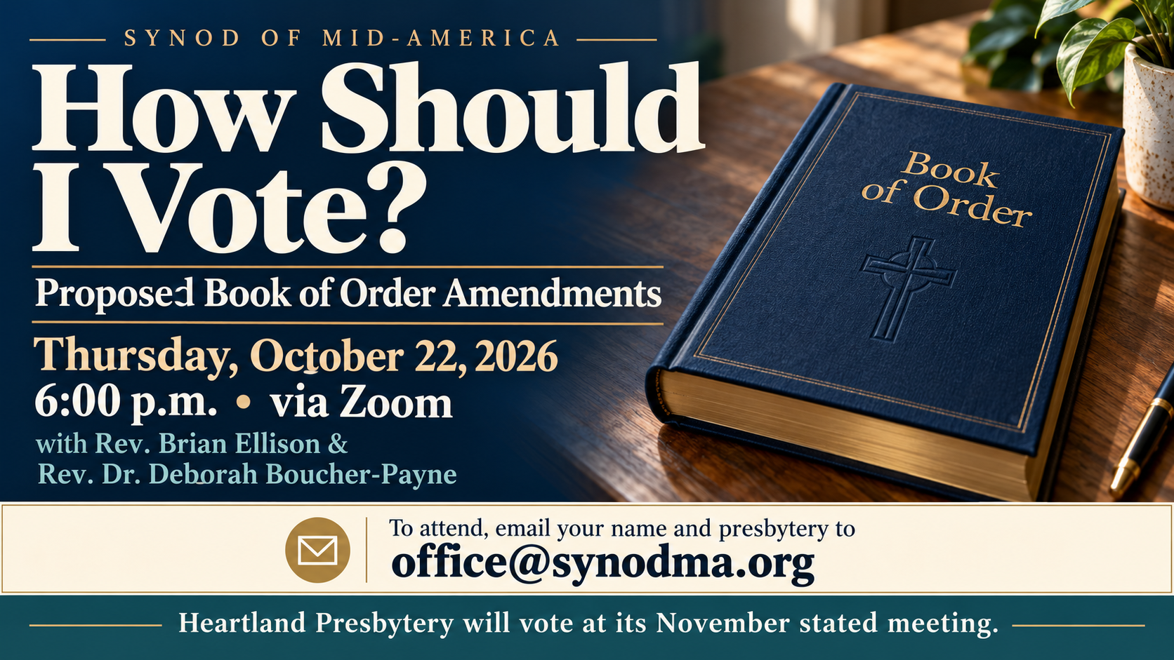 How Should I Vote: Book of Order Amendments