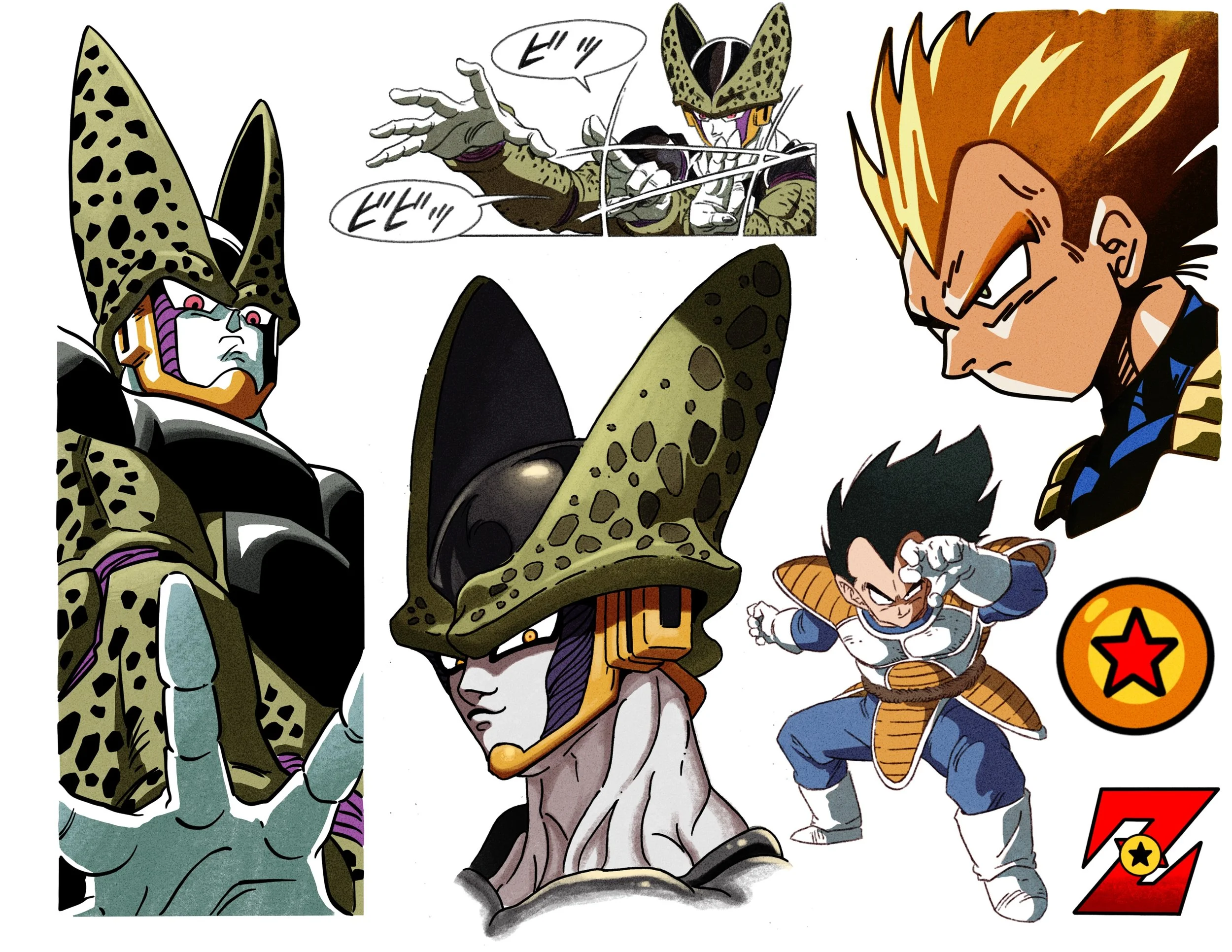 Dragon ball z character tattoo designs