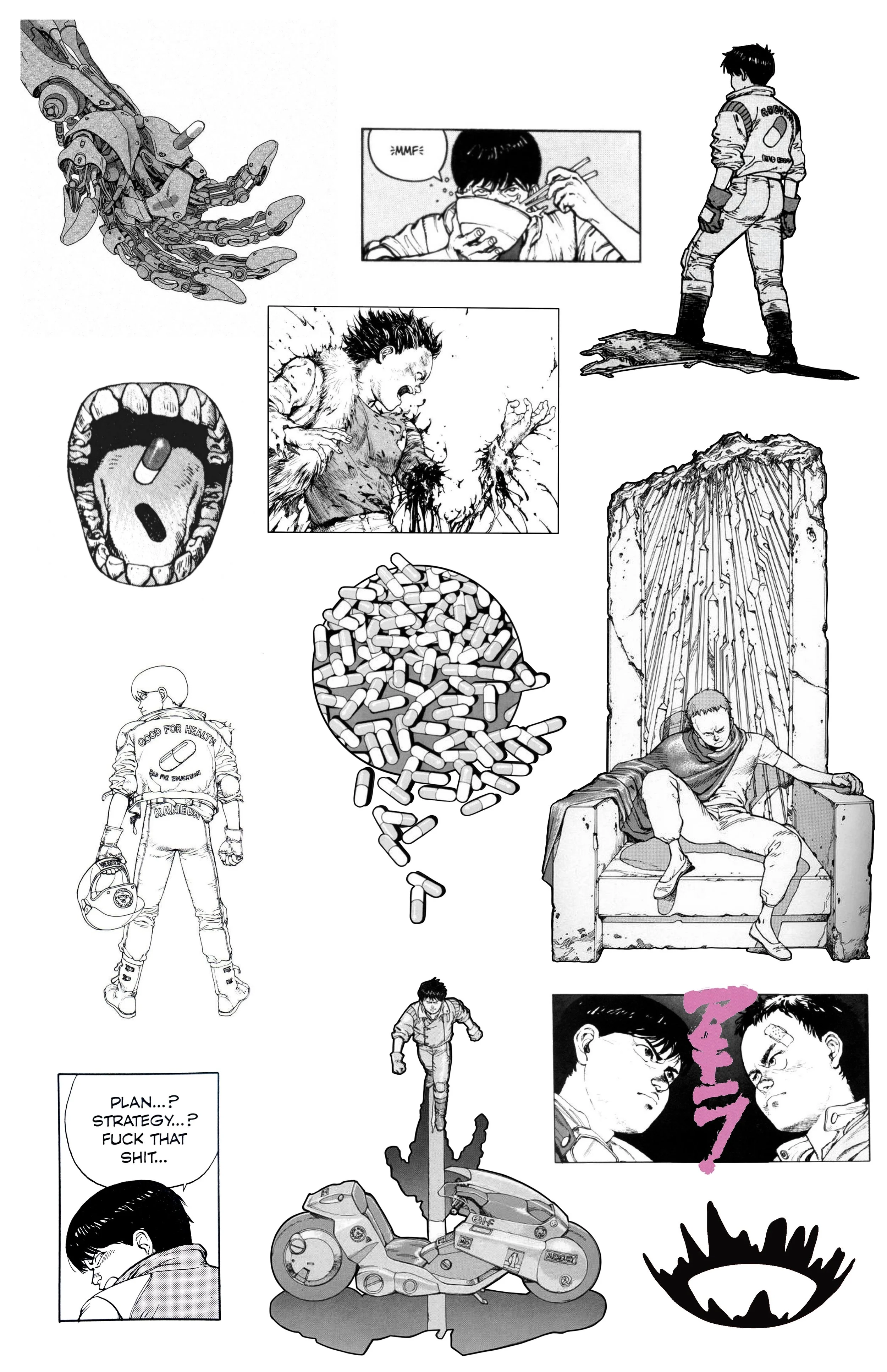 Akira themed tattoo designs