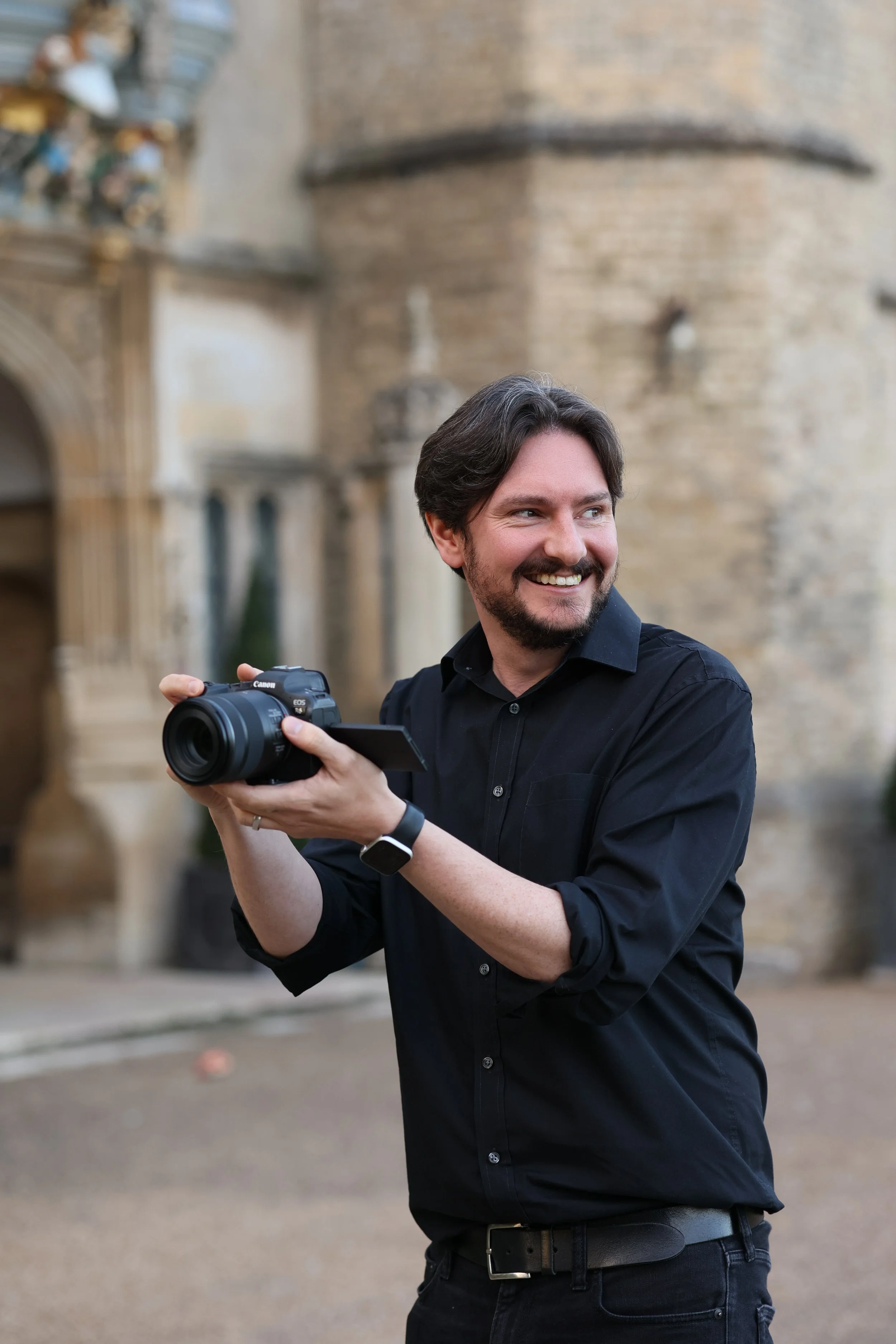 wedding videographer working at a Kent wedding venue