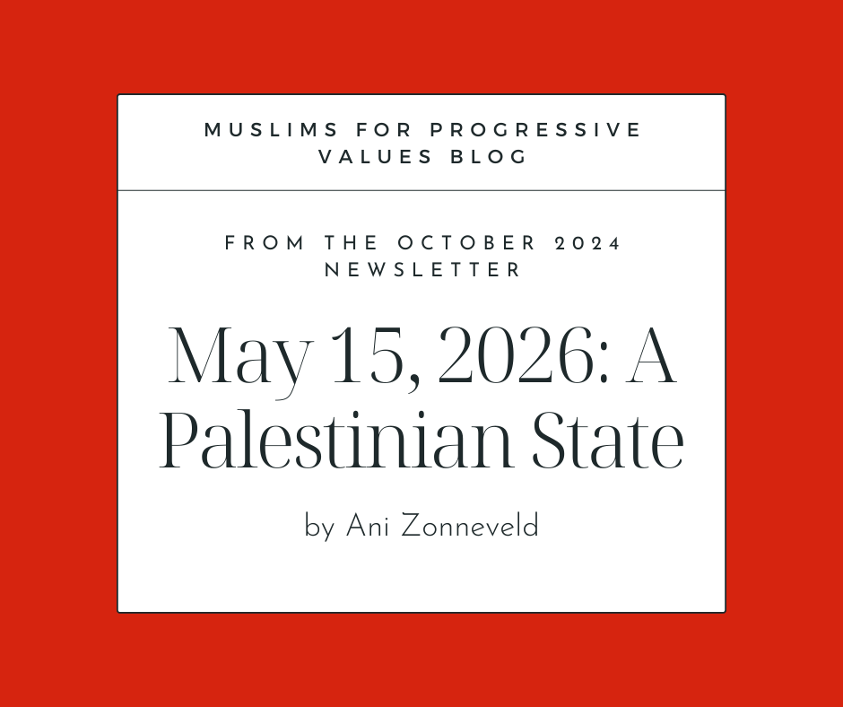 May 15, 2026: A Palestinian State