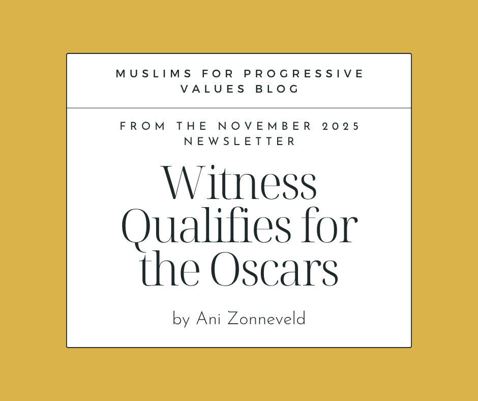 "Witness" Qualifies For An Oscar