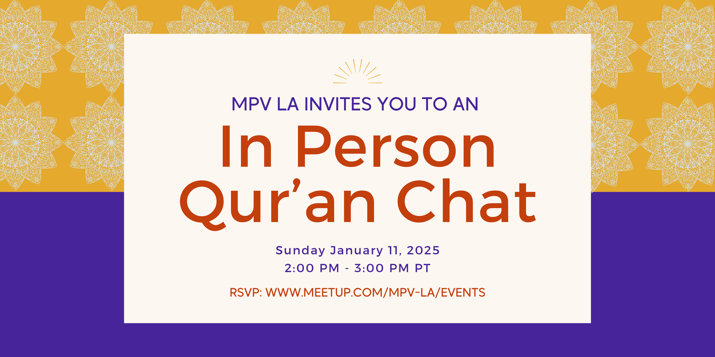 MPV LA - In Person Qur'an Chat