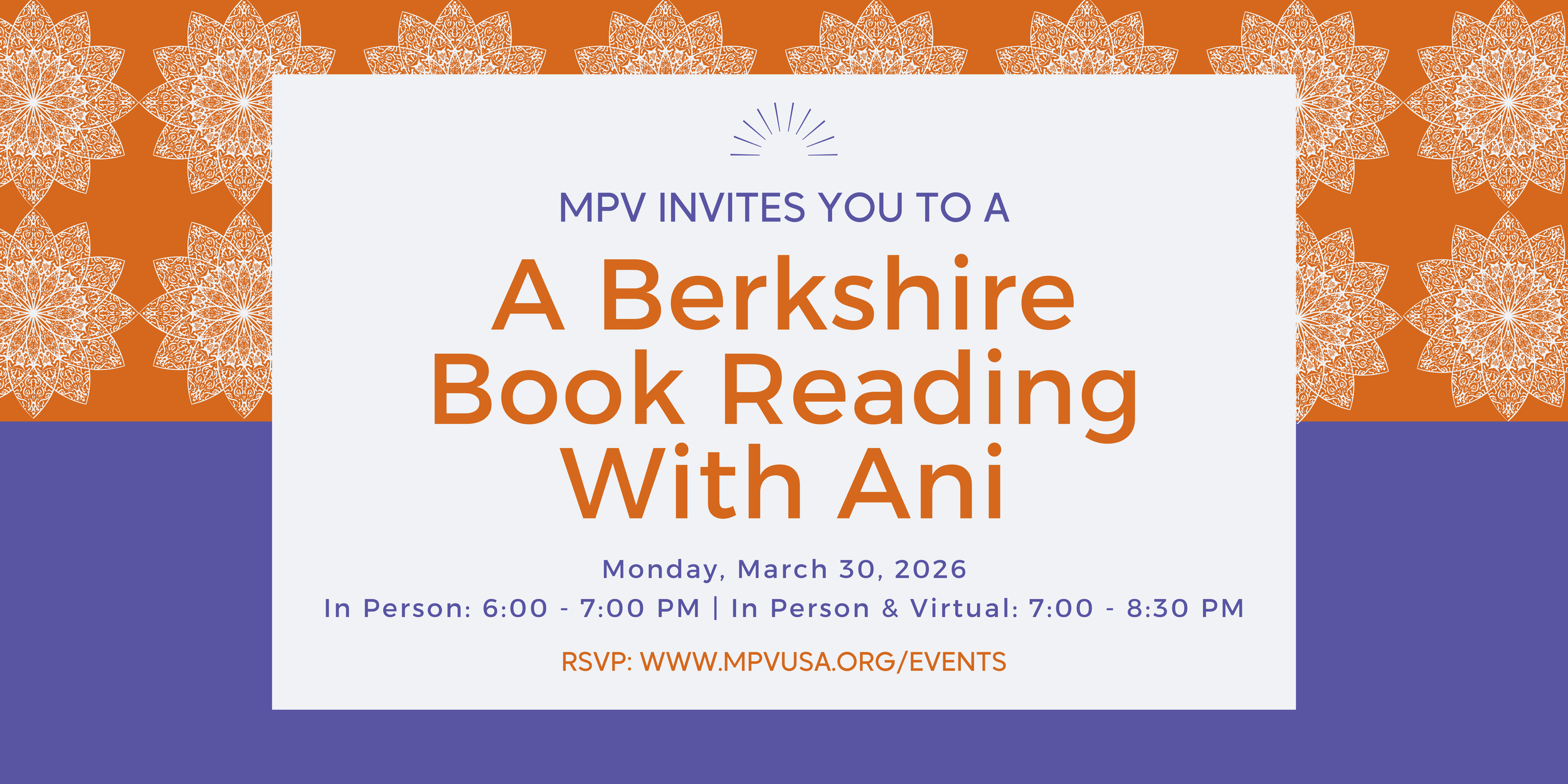 Ani's Book Reading: Berkshire, MA