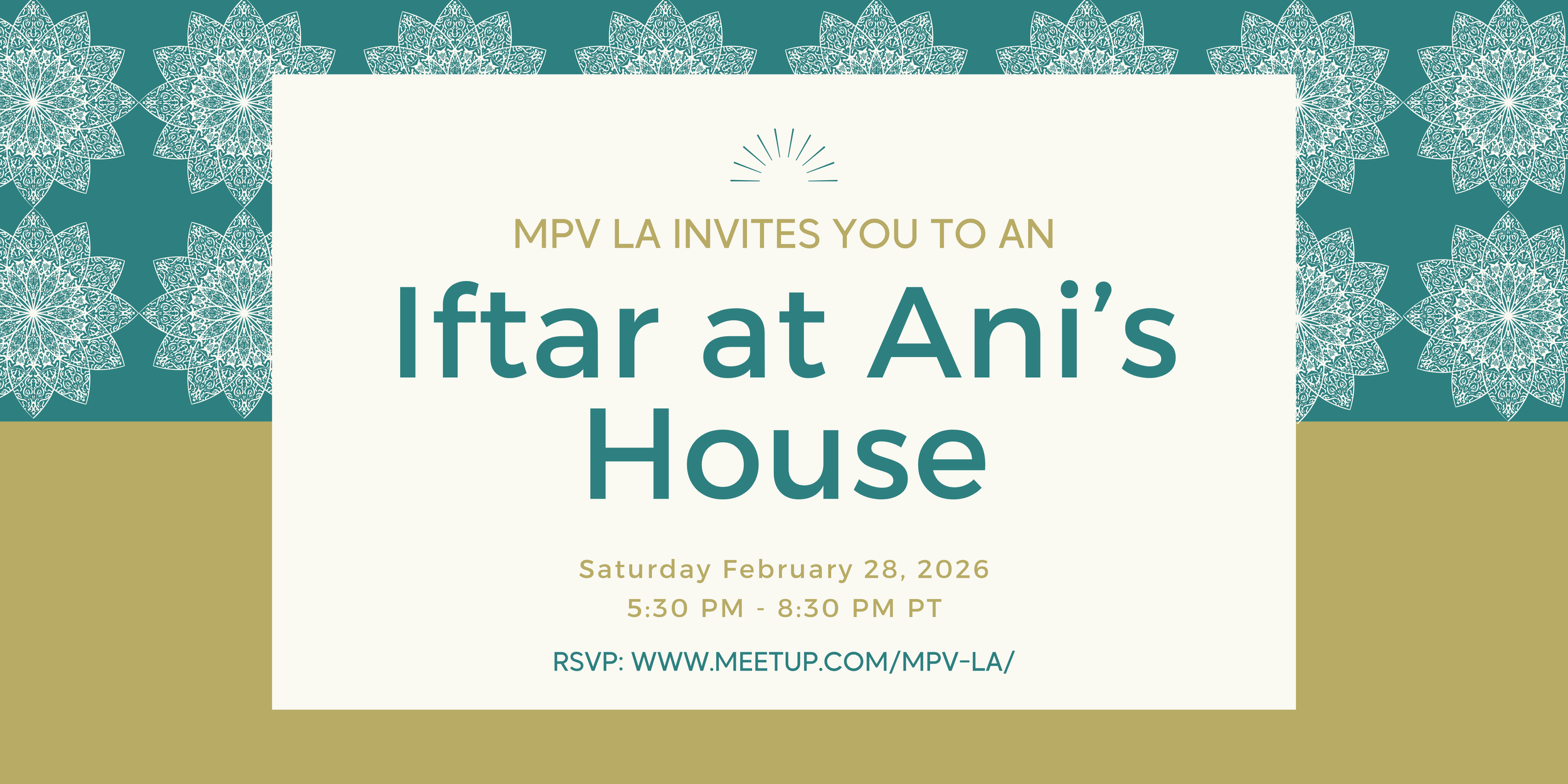 MPV LA - Iftar at Ani's 