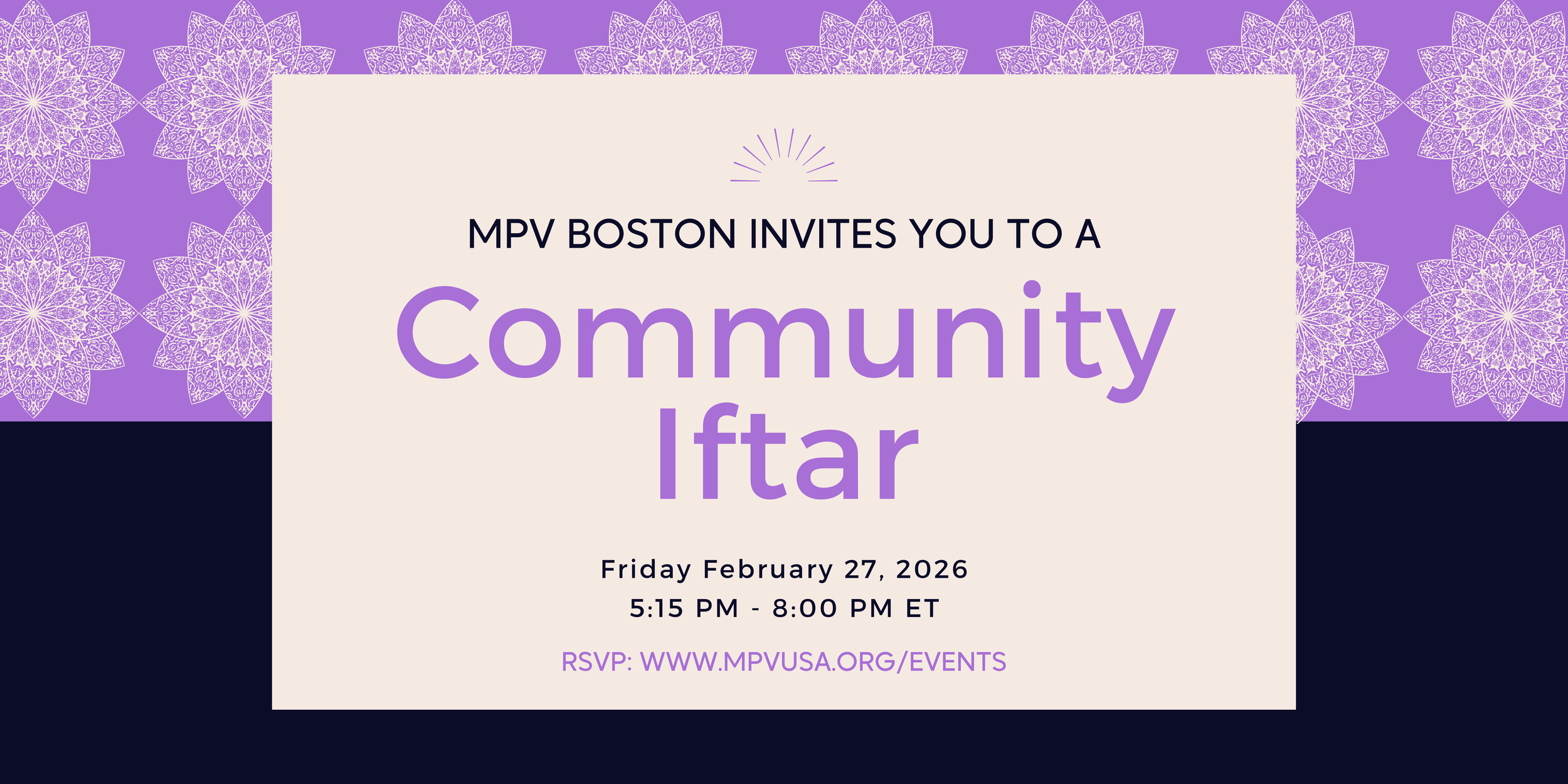 MPV Boston - Annual Community Iftar Gathering
