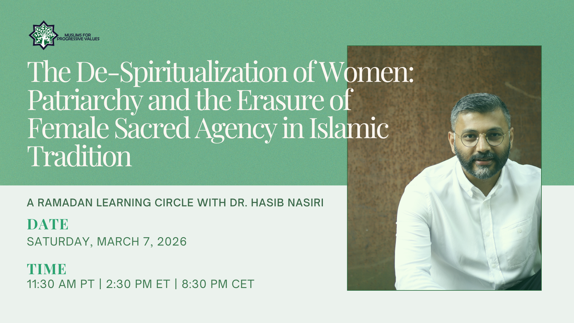 Reading Circle - The De‑Spiritualization of Women: Patriarchy and the Erasure of Female Sacred Agency in Islamic Tradition