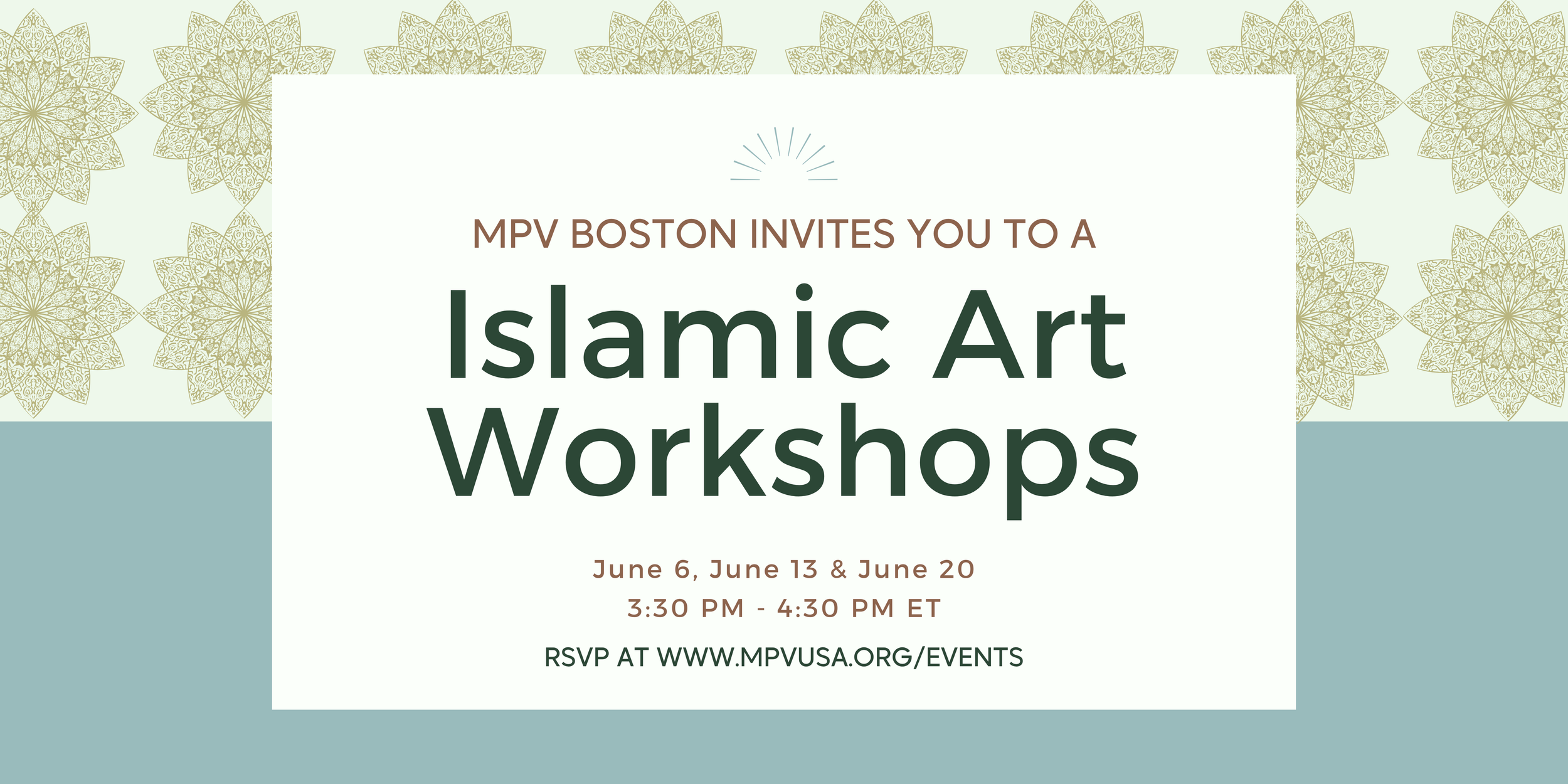 MPV Boston - Islamic Art Workshops