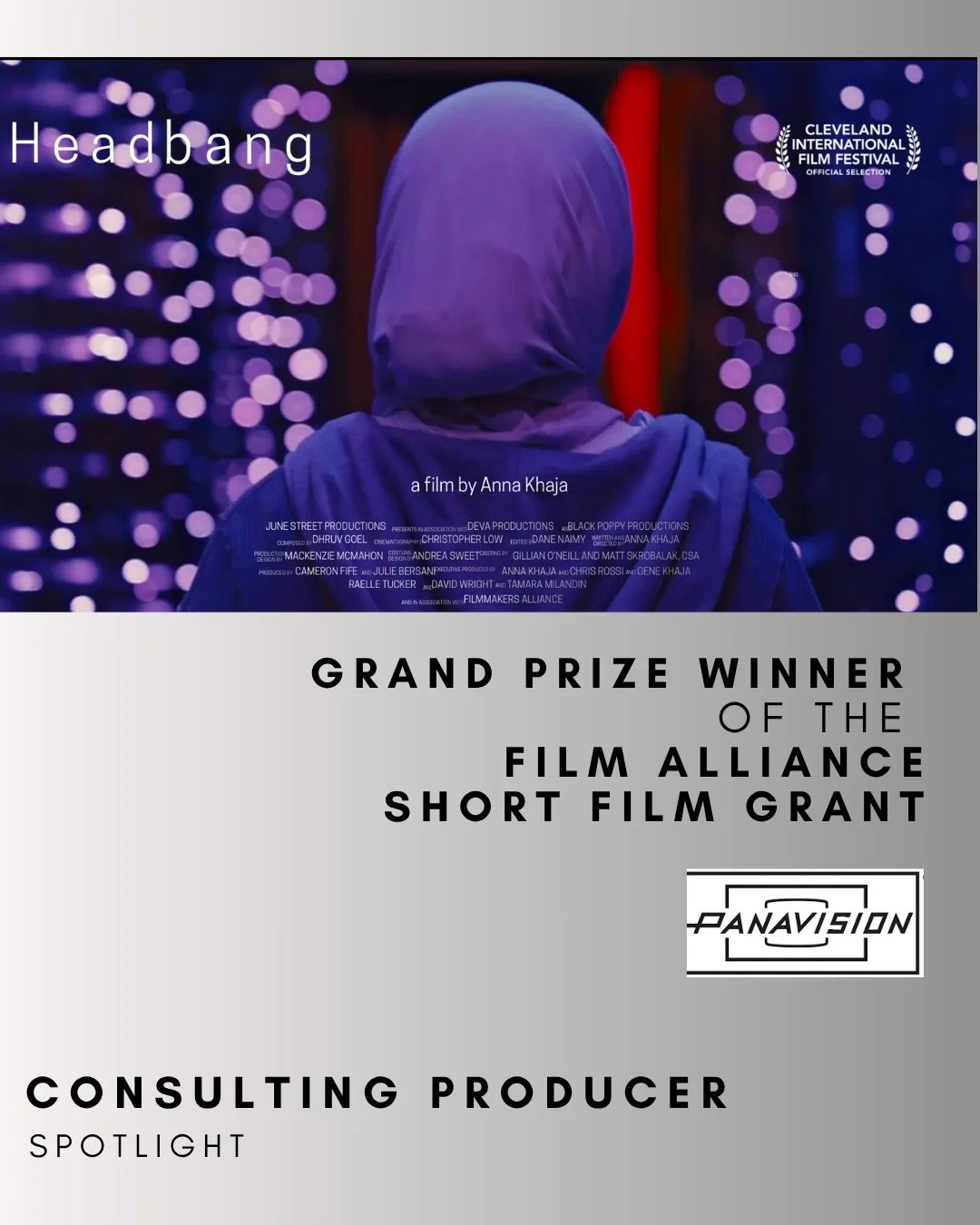 HEADBANG, written and directed by Anna Khaja, continues its remarkable festival run after screening at multiple Oscar qualifying festivals including Cleveland International Film Festival, LAAPFF, and Brooklyn Film Festival. 
An intimate and deeply hu